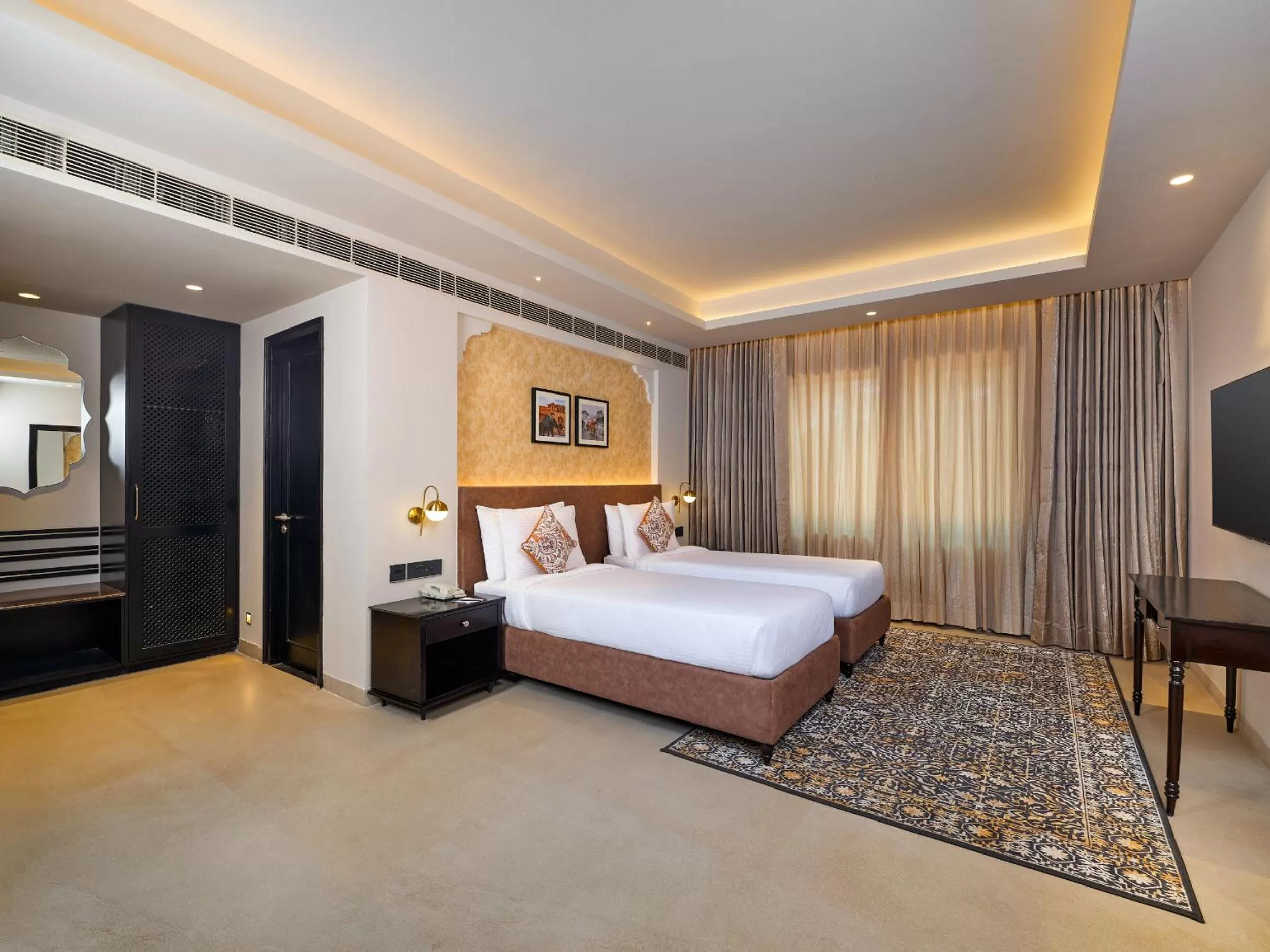 Bedroom, Bed in Pride Amber Vilas Resort & Convention Centre