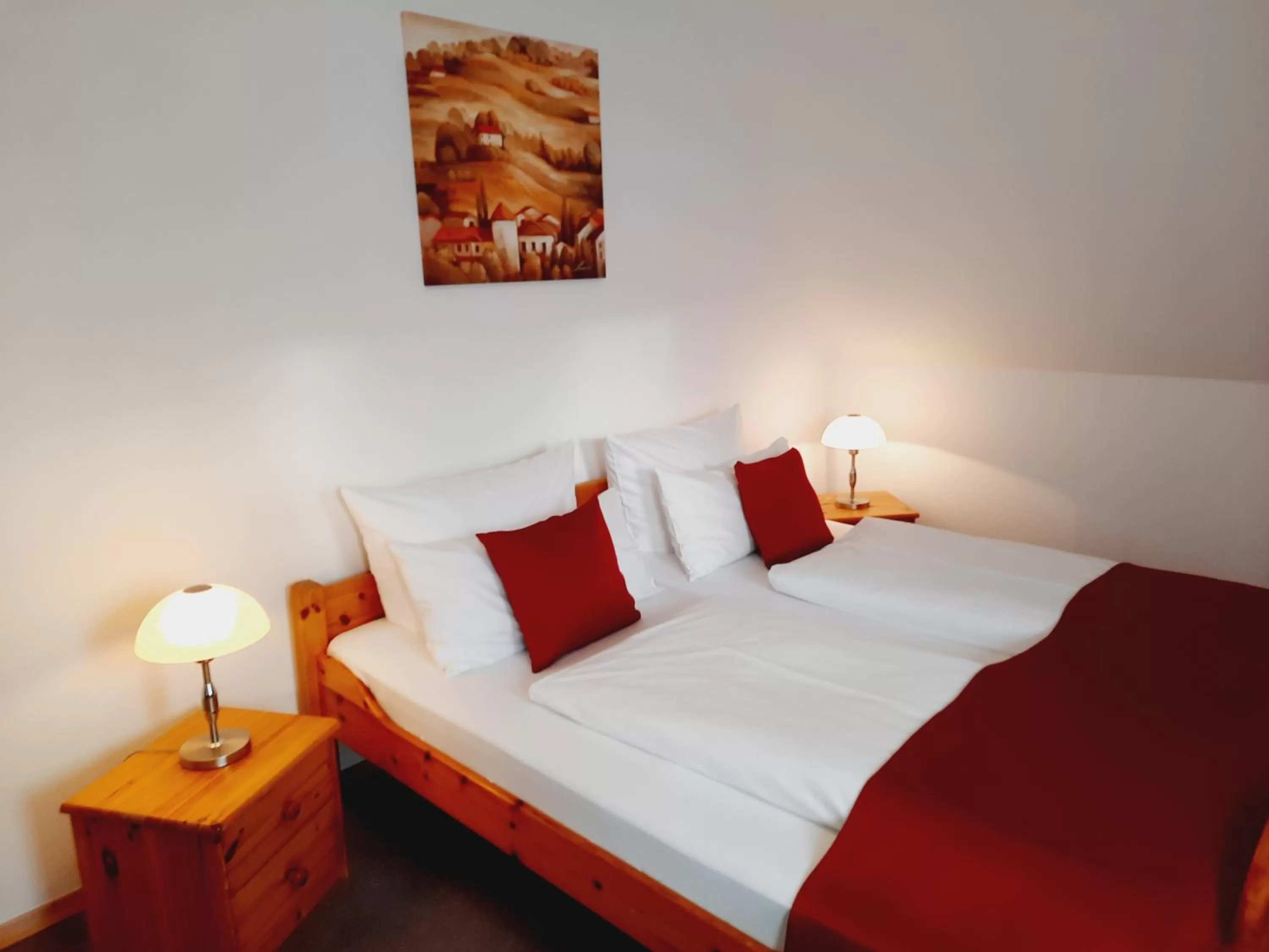 Bedroom, Bed in Landgasthof May