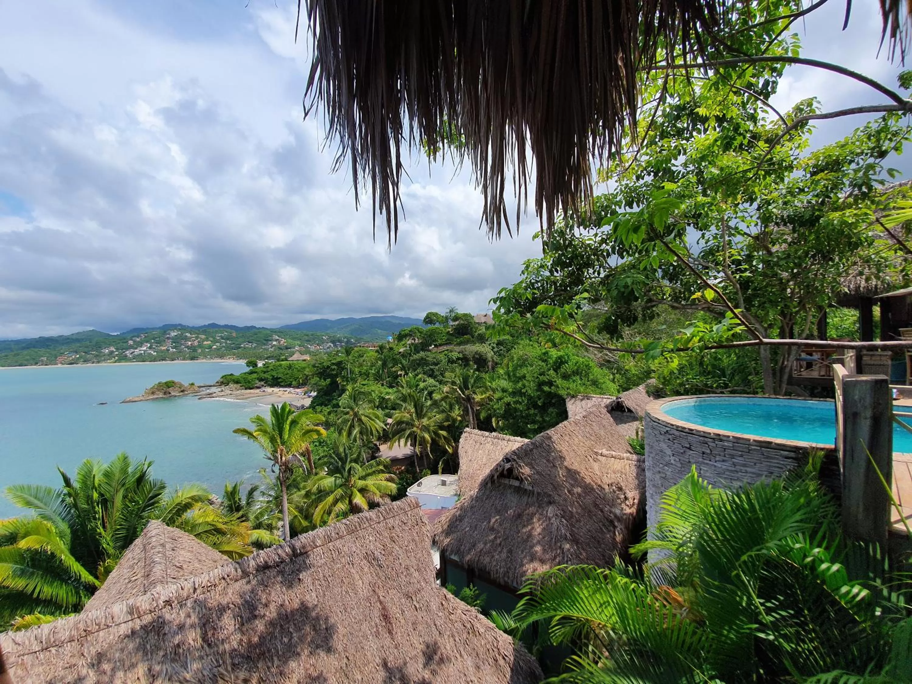 Pool view in Hotel Boutique Siete Lunas
