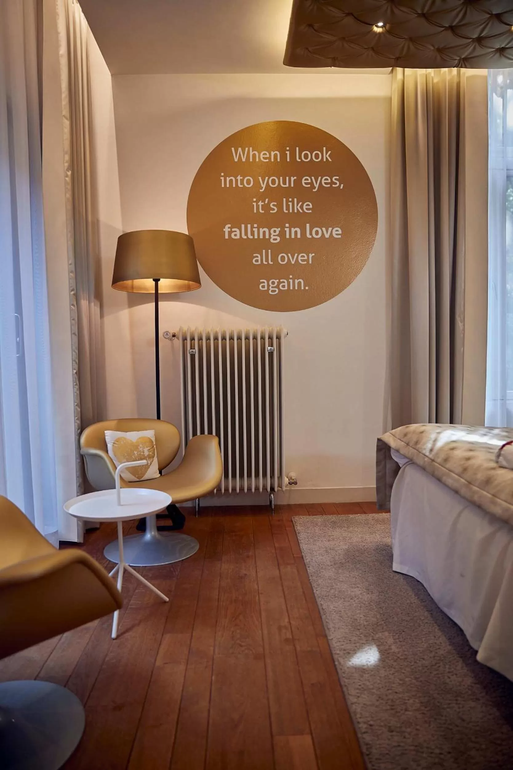 Seating area, Bed in Landgoed Groot Warnsborn