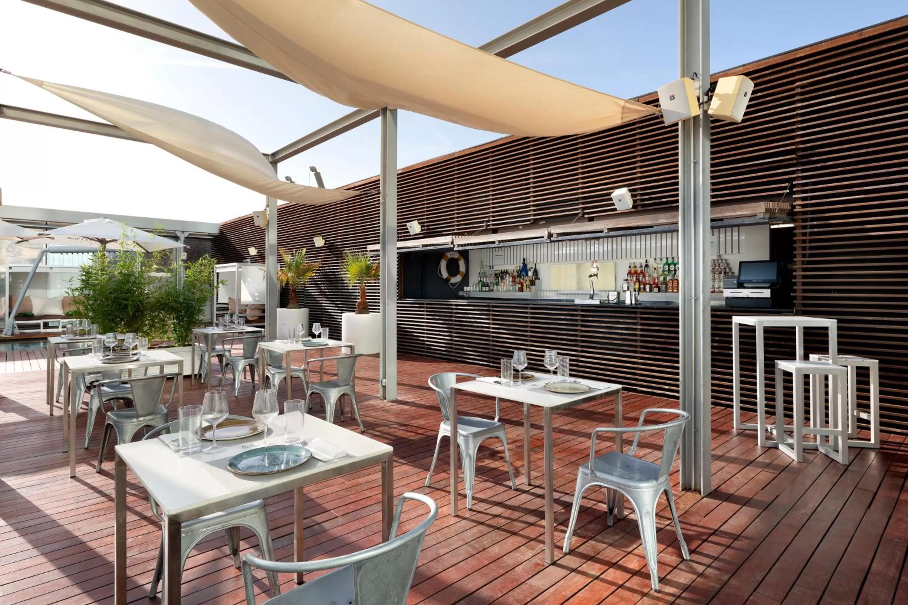 Balcony/Terrace in Melia Barcelona Sky 4* Sup