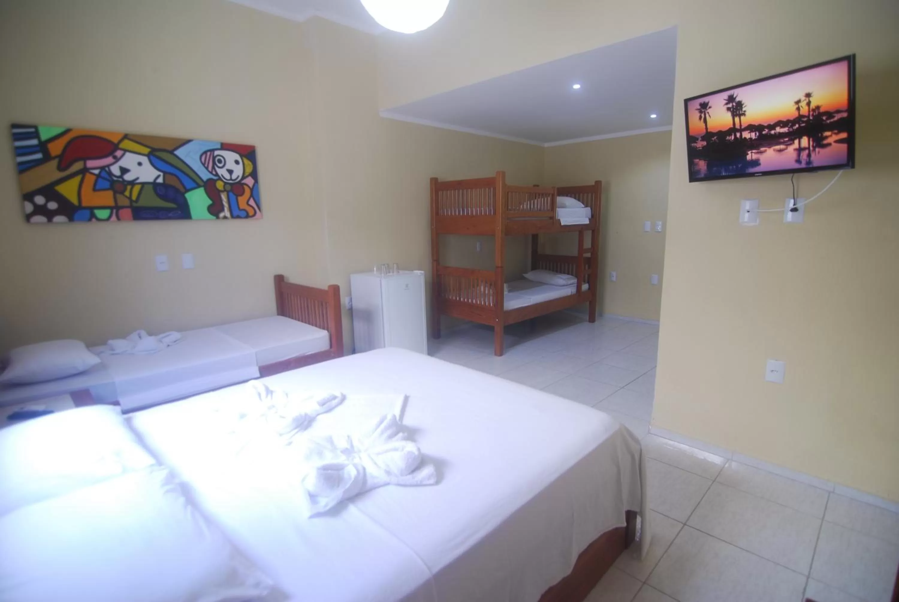 Bed in Refúgio Pousada Fortaleza