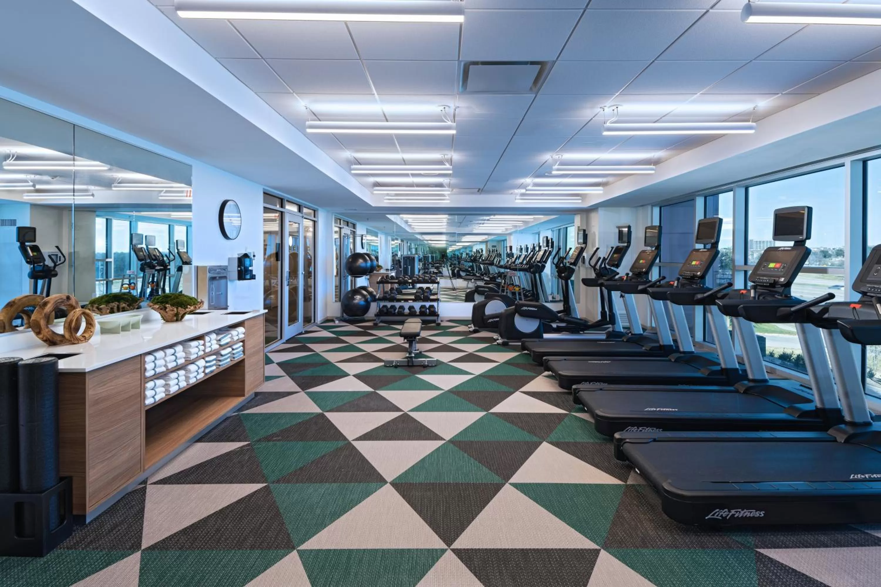 Fitness centre/facilities in Element Dallas Las Colinas