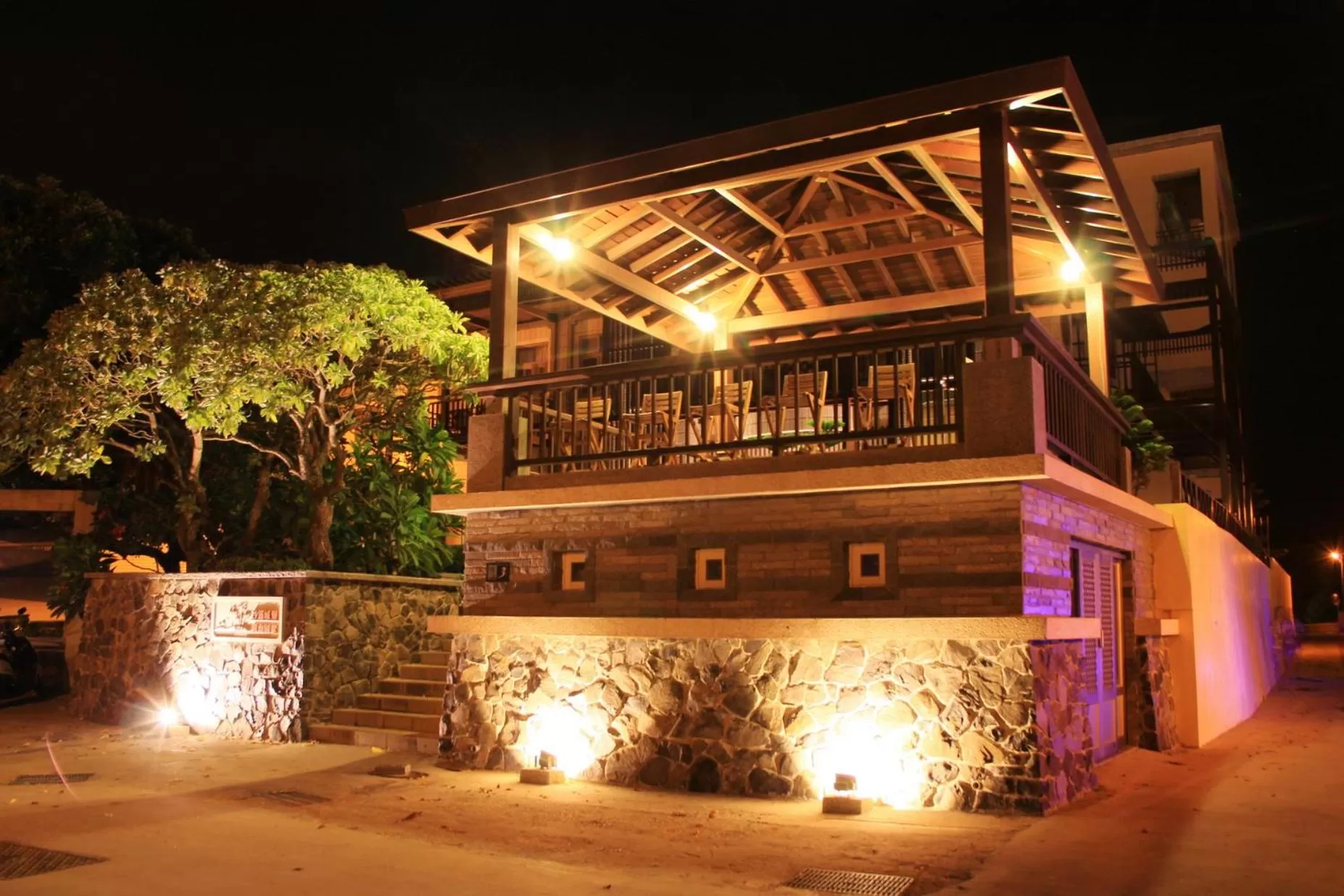 Balcony/Terrace in Beachcastle & Sea View Villa