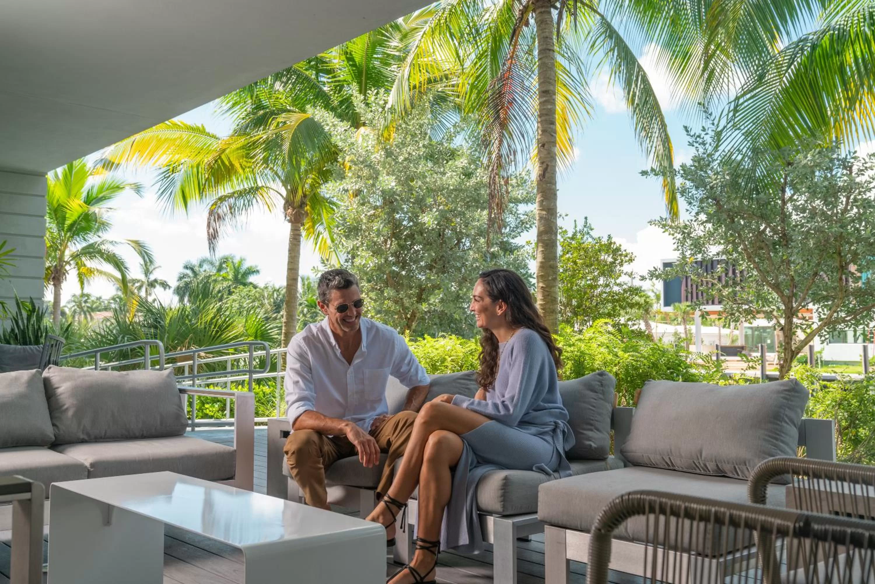 Patio in The Altair Bay Harbor Hotel