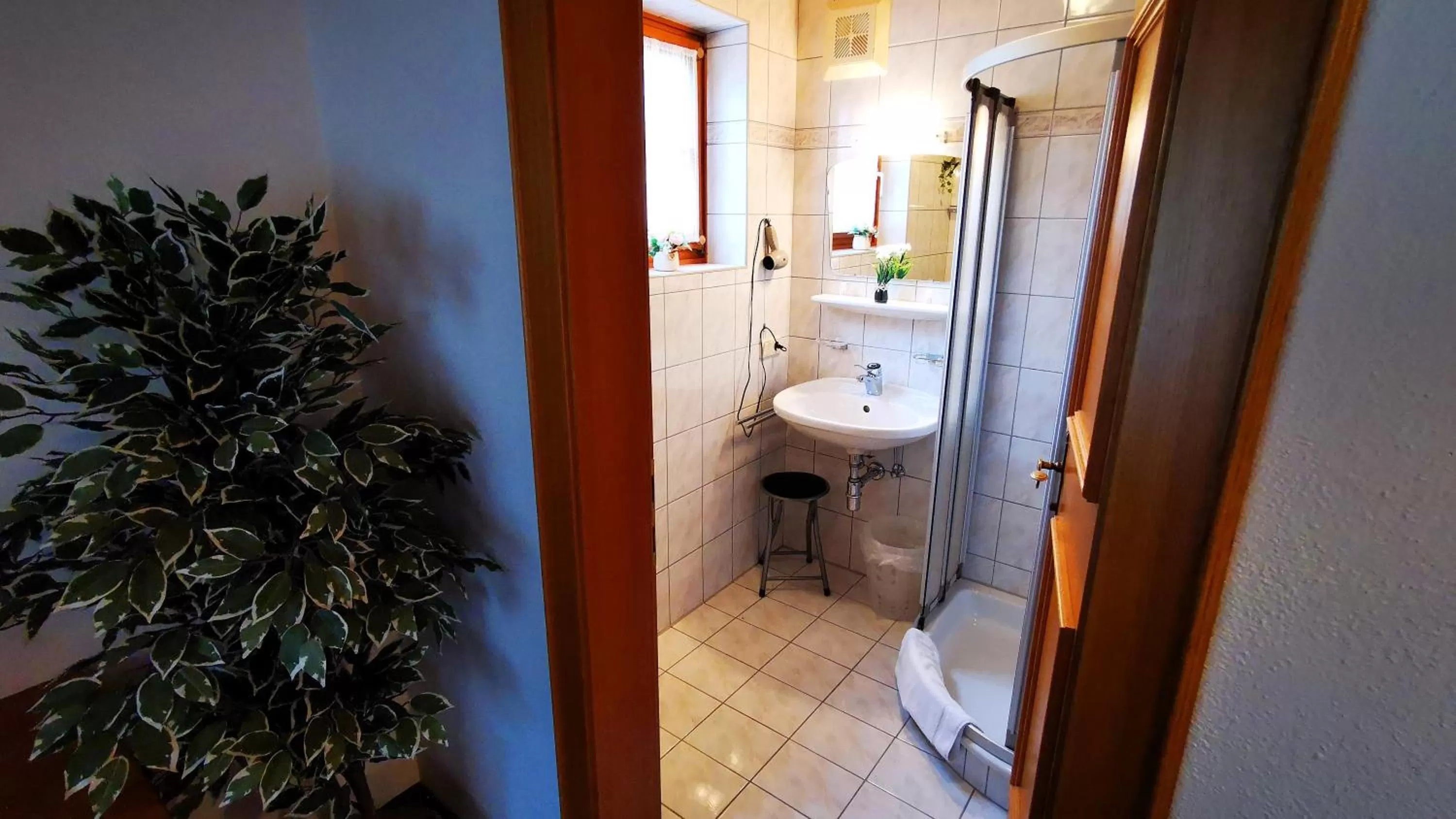 Shower, Bathroom in Gasthof Geronimo