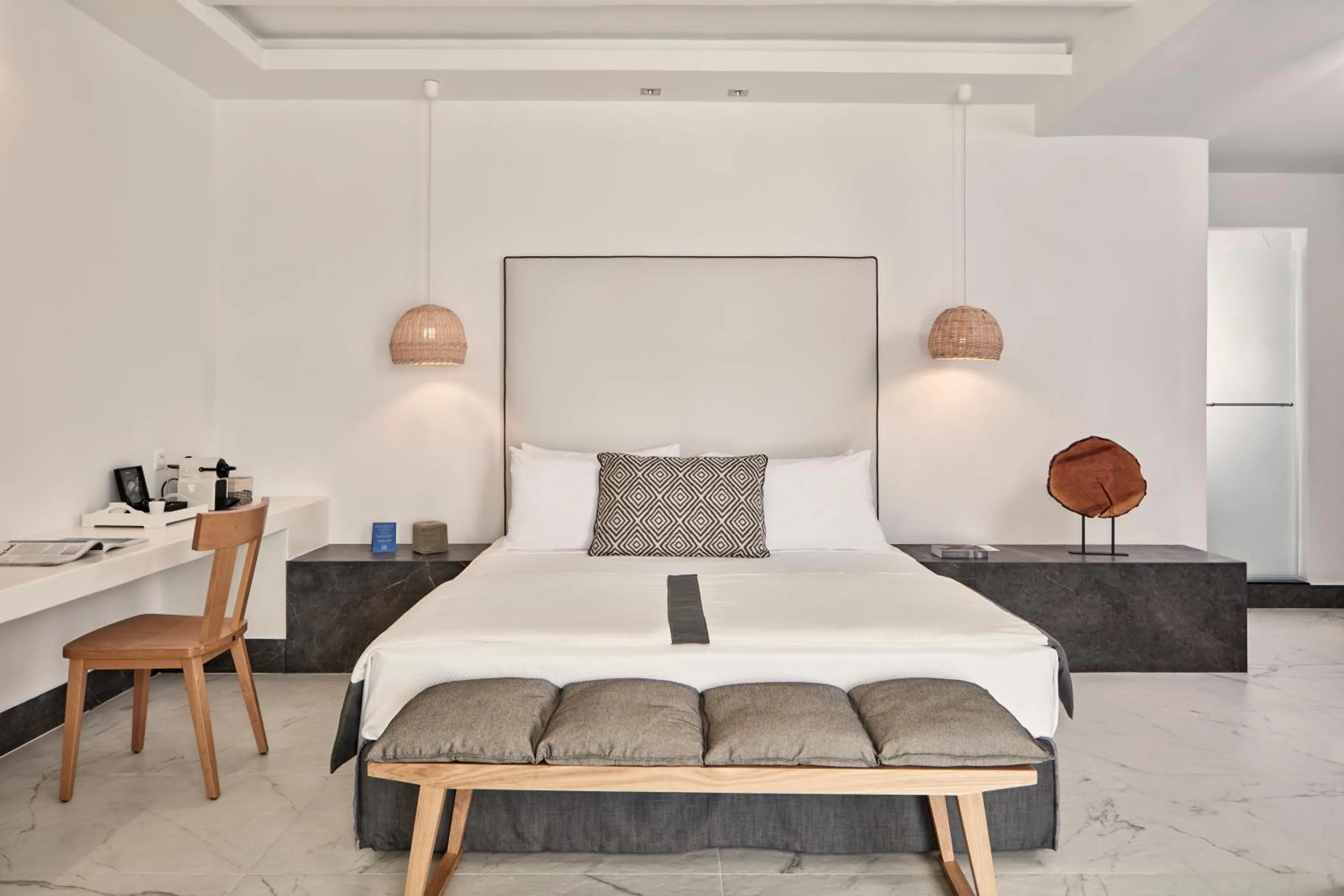 Decorative detail, Bed in Archipelagos Hotel - Small Luxury Hotels of the World