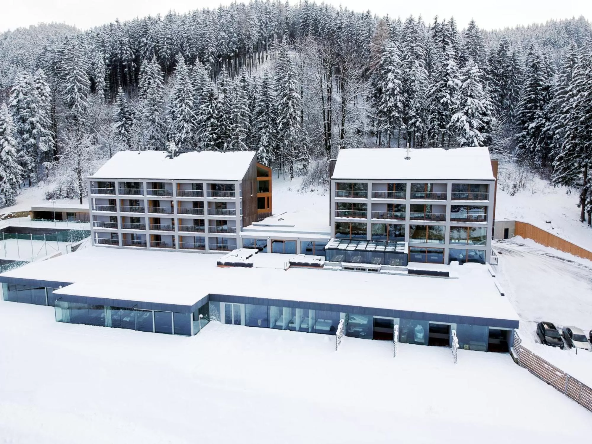 Property building, Winter in ENDEMIT Boutique Hotel & Spa