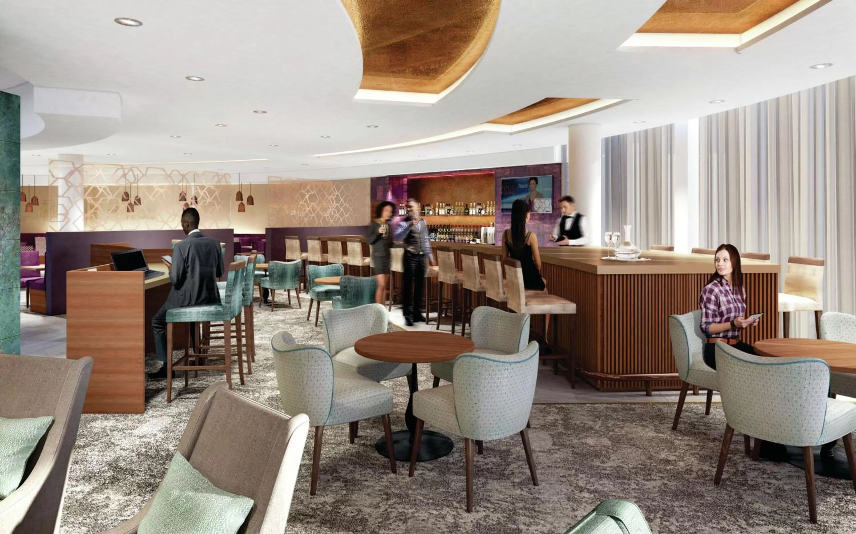 Lounge or bar in Hilton Garden Inn Society Business Park