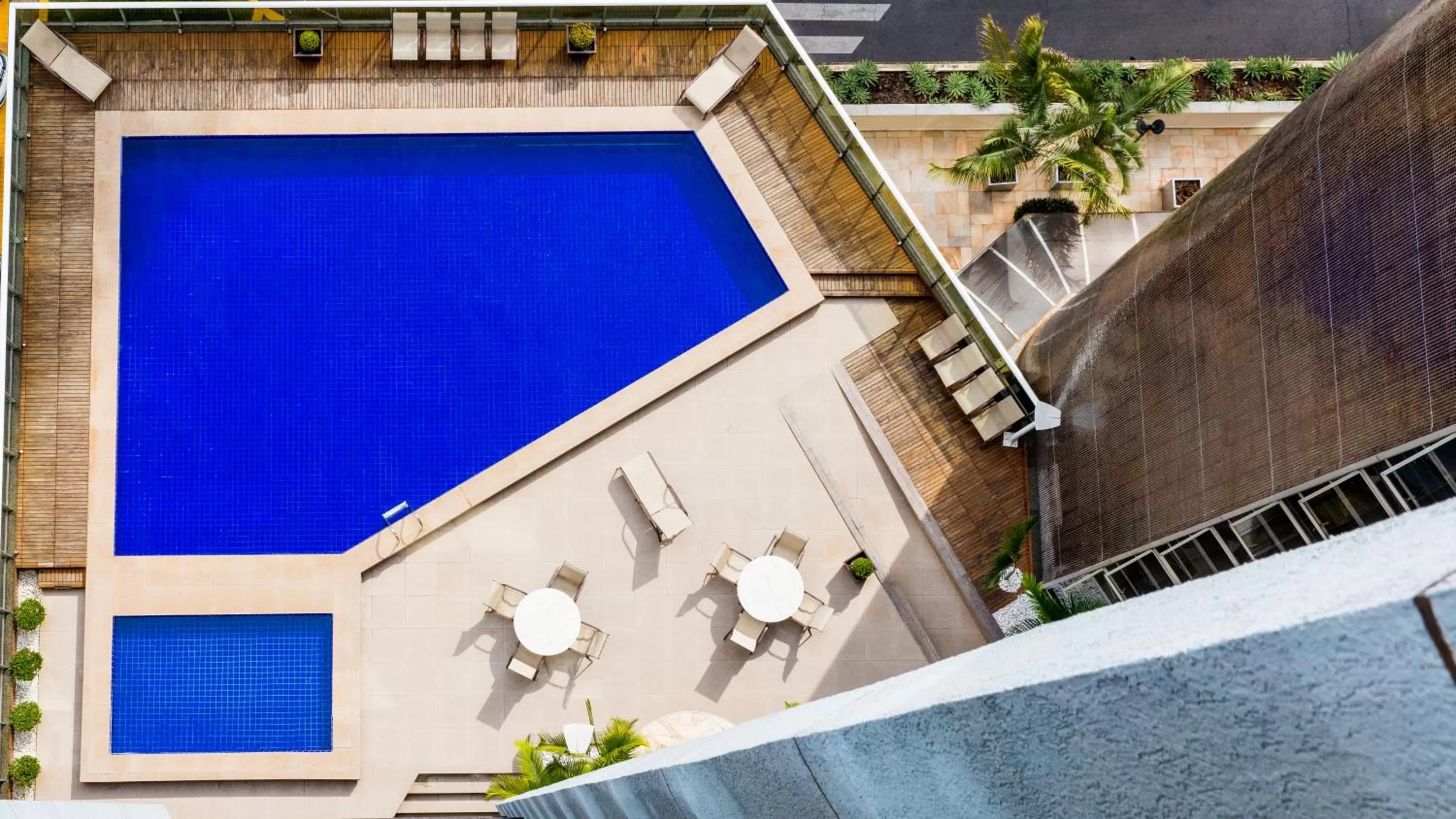 Pool view in Manhattan Plaza