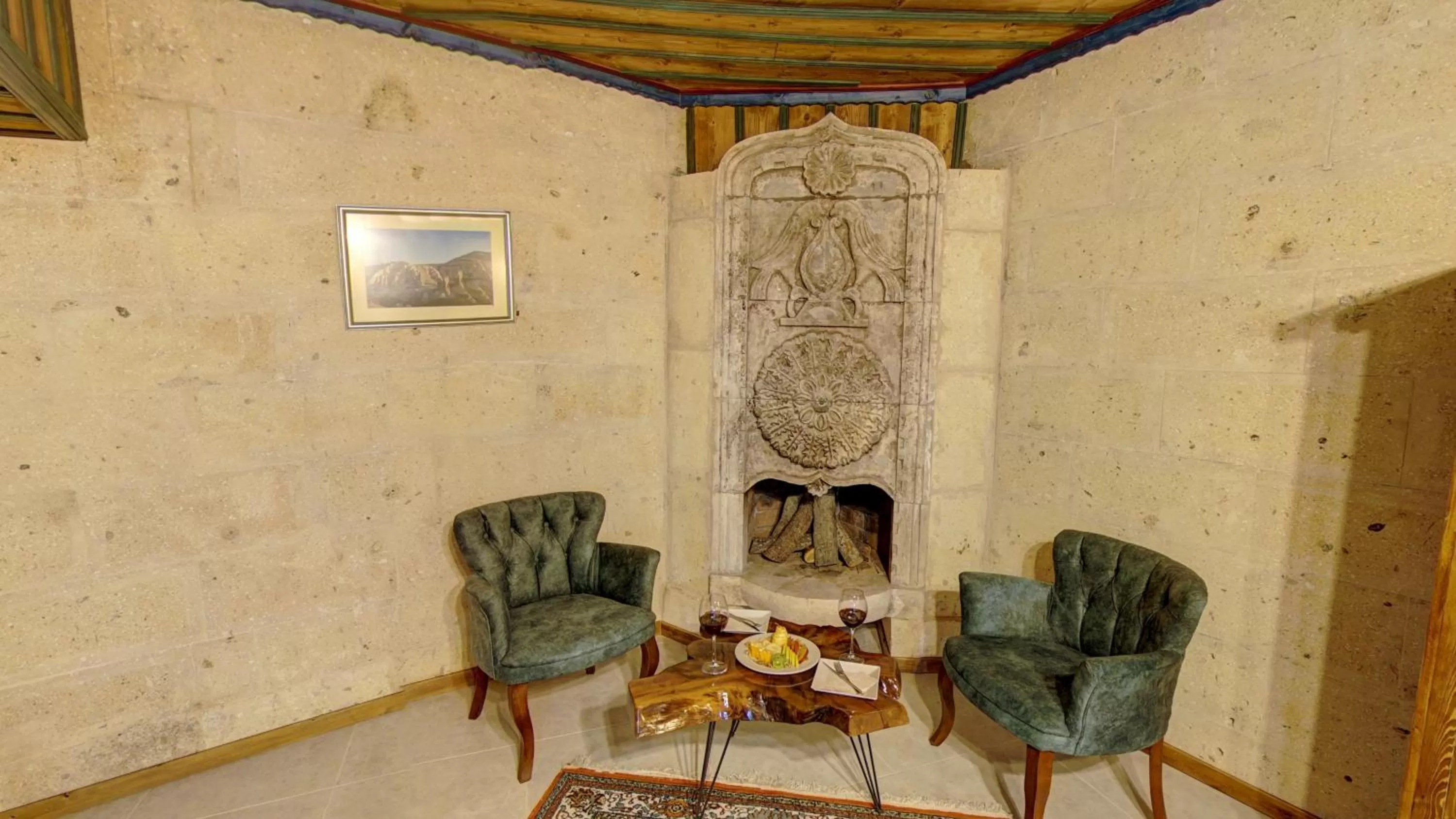 Seating area in Premium Cappadocia House