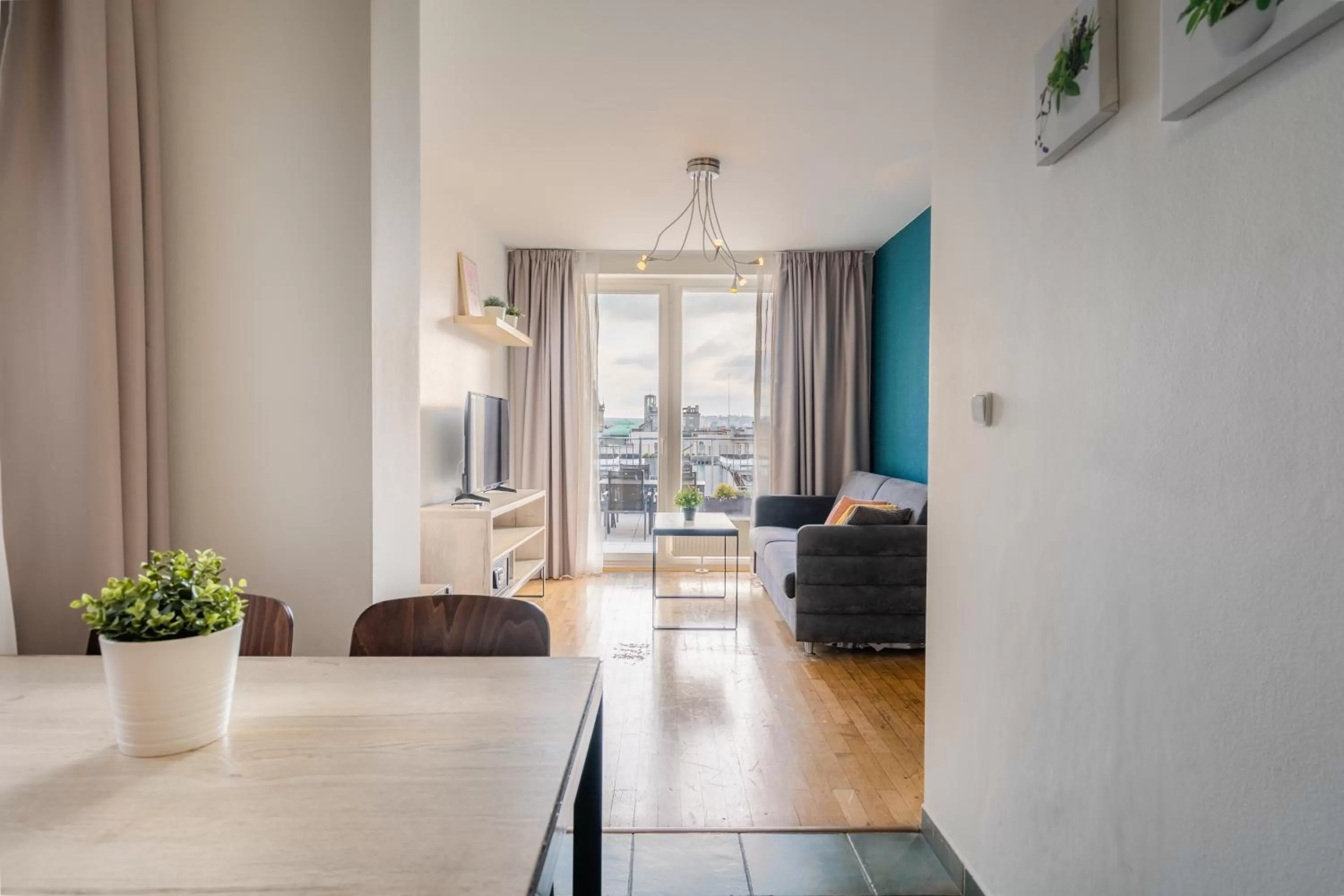 Balcony/Terrace in EA ApartHotel Melantrich