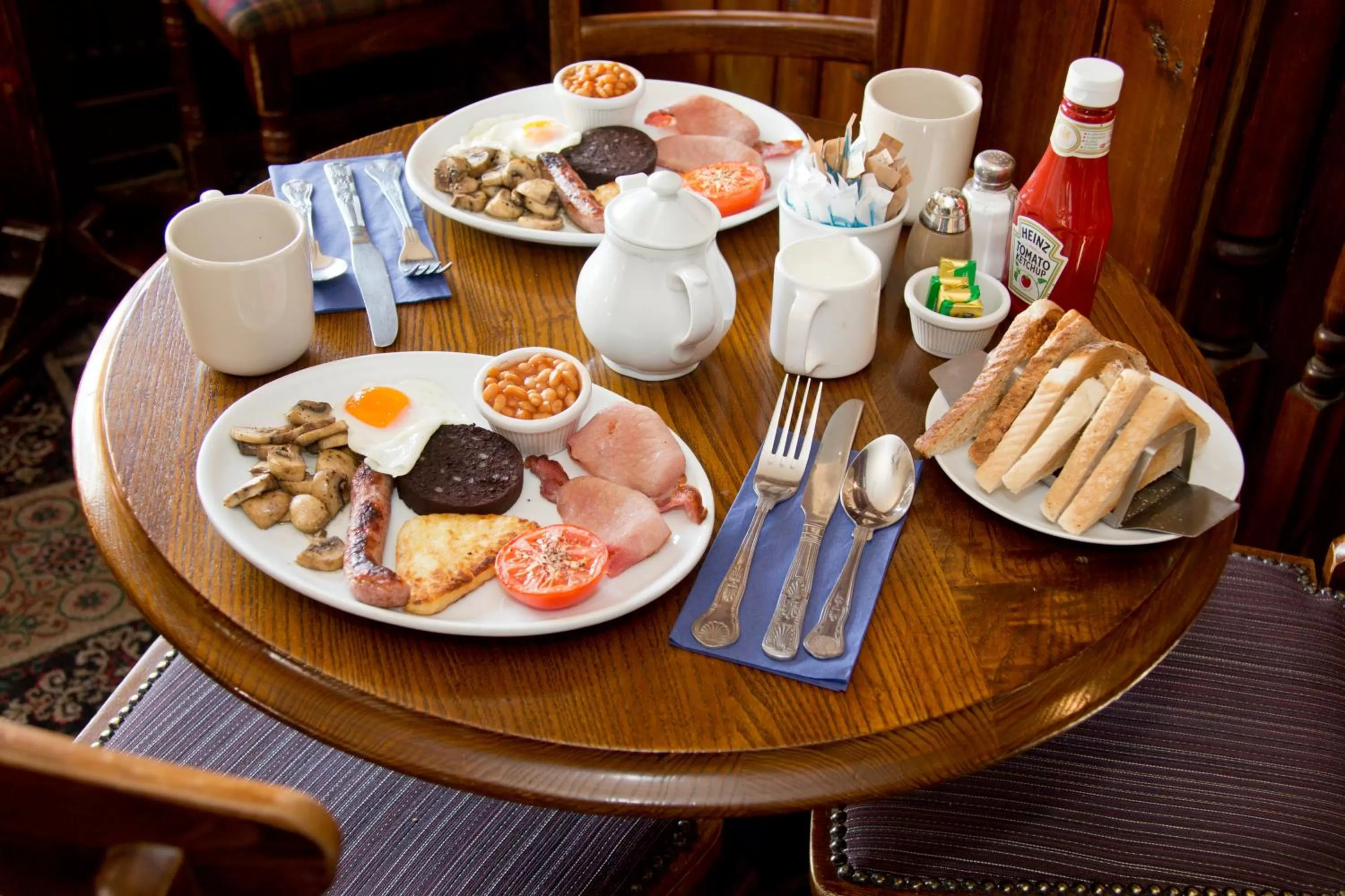 Food and drinks in The Fleece Inn