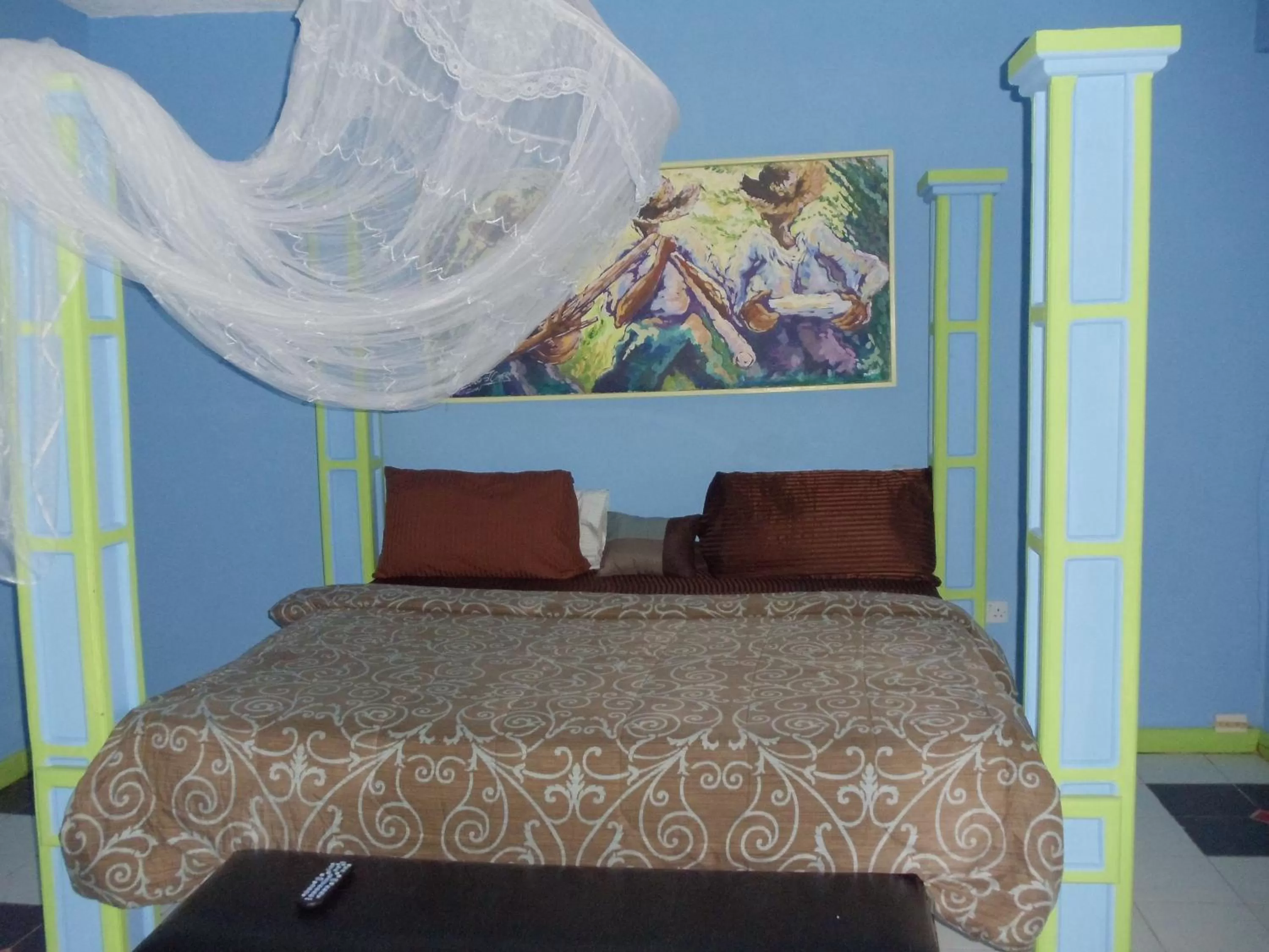 Bed in Villa Des Pitons