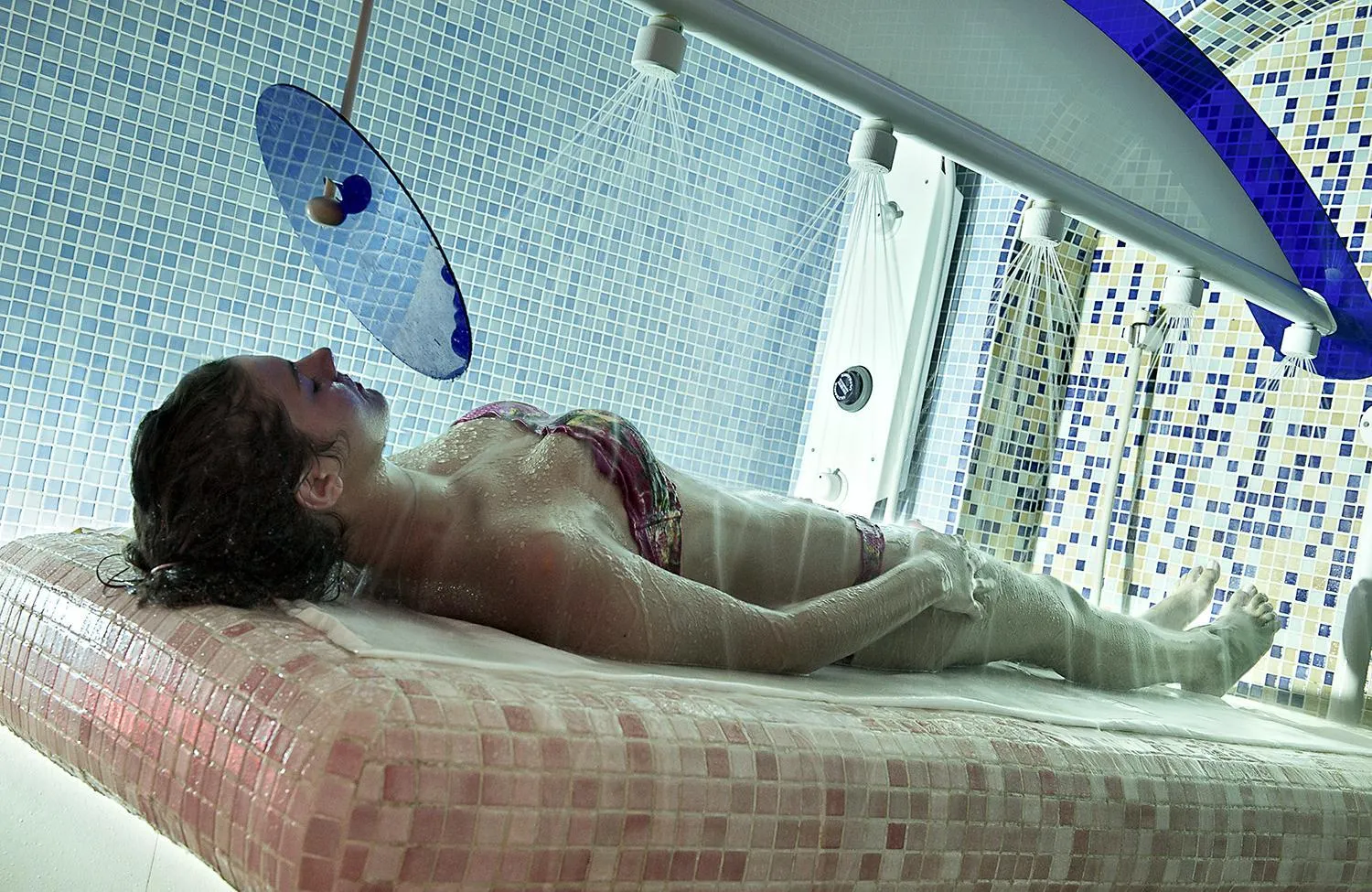 Steam room, Bed in Hotel Royal Terme