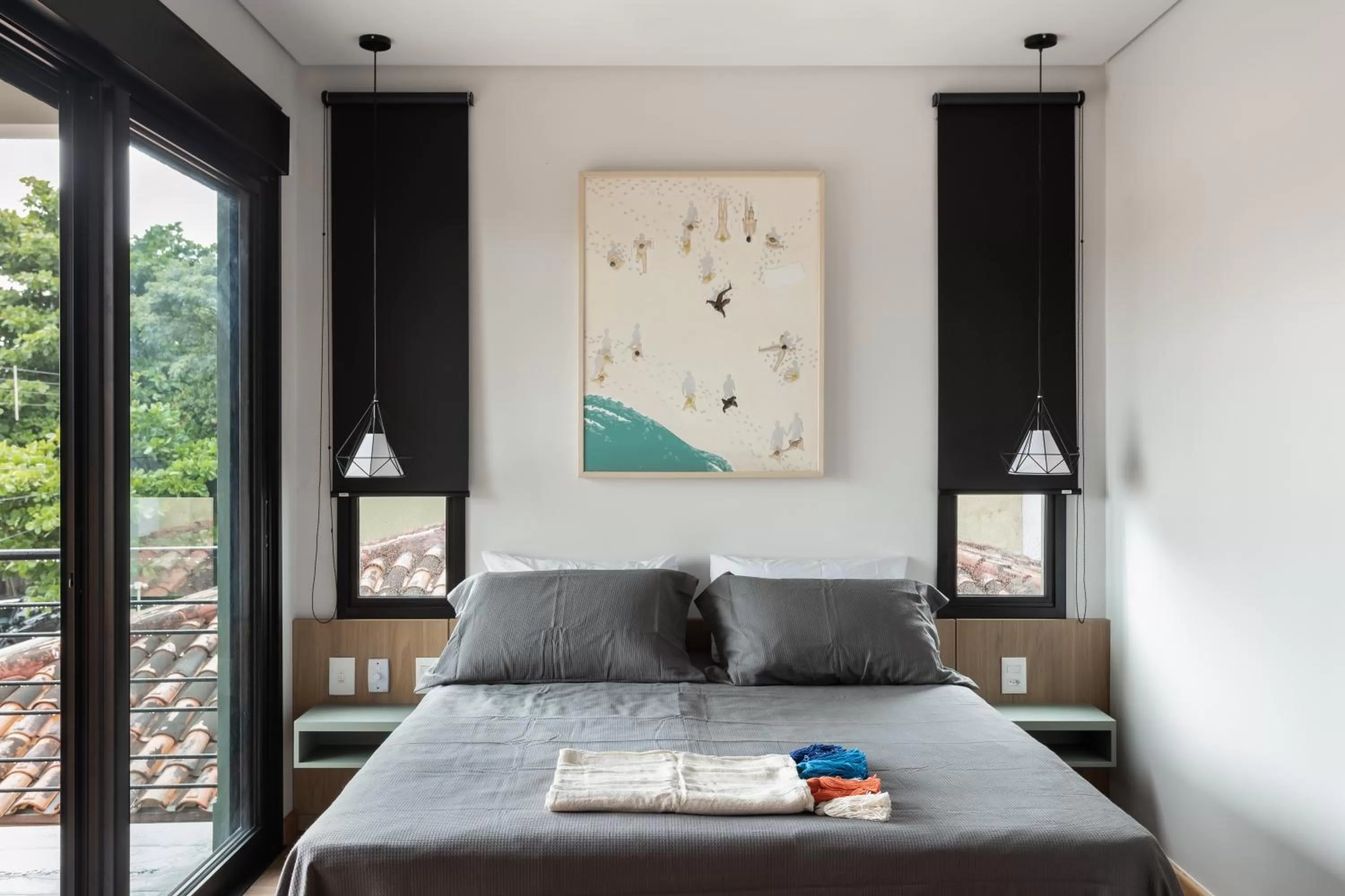 Bed in Hospedaria da Lagoa