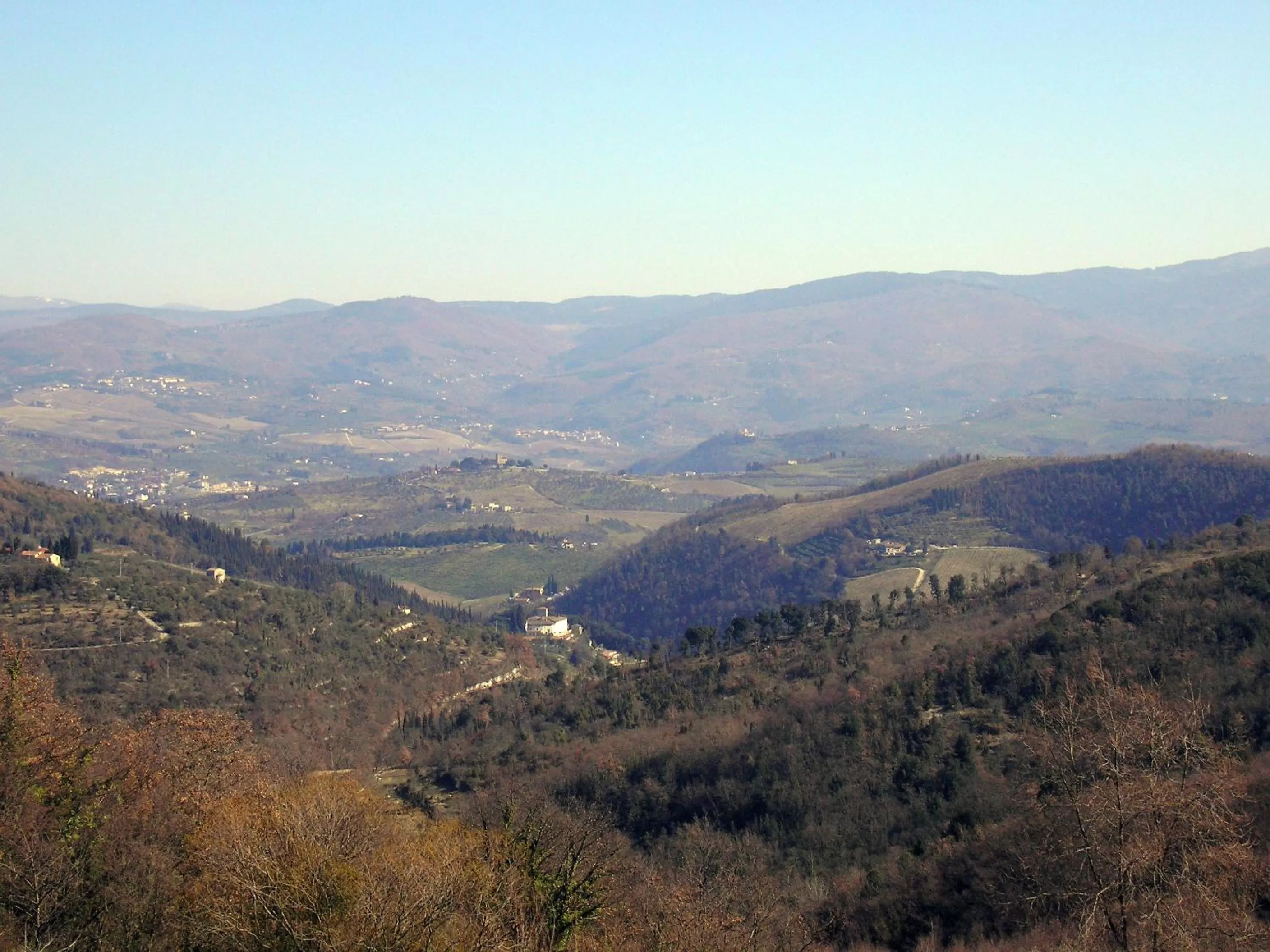 Bird's eye view in Casignano
