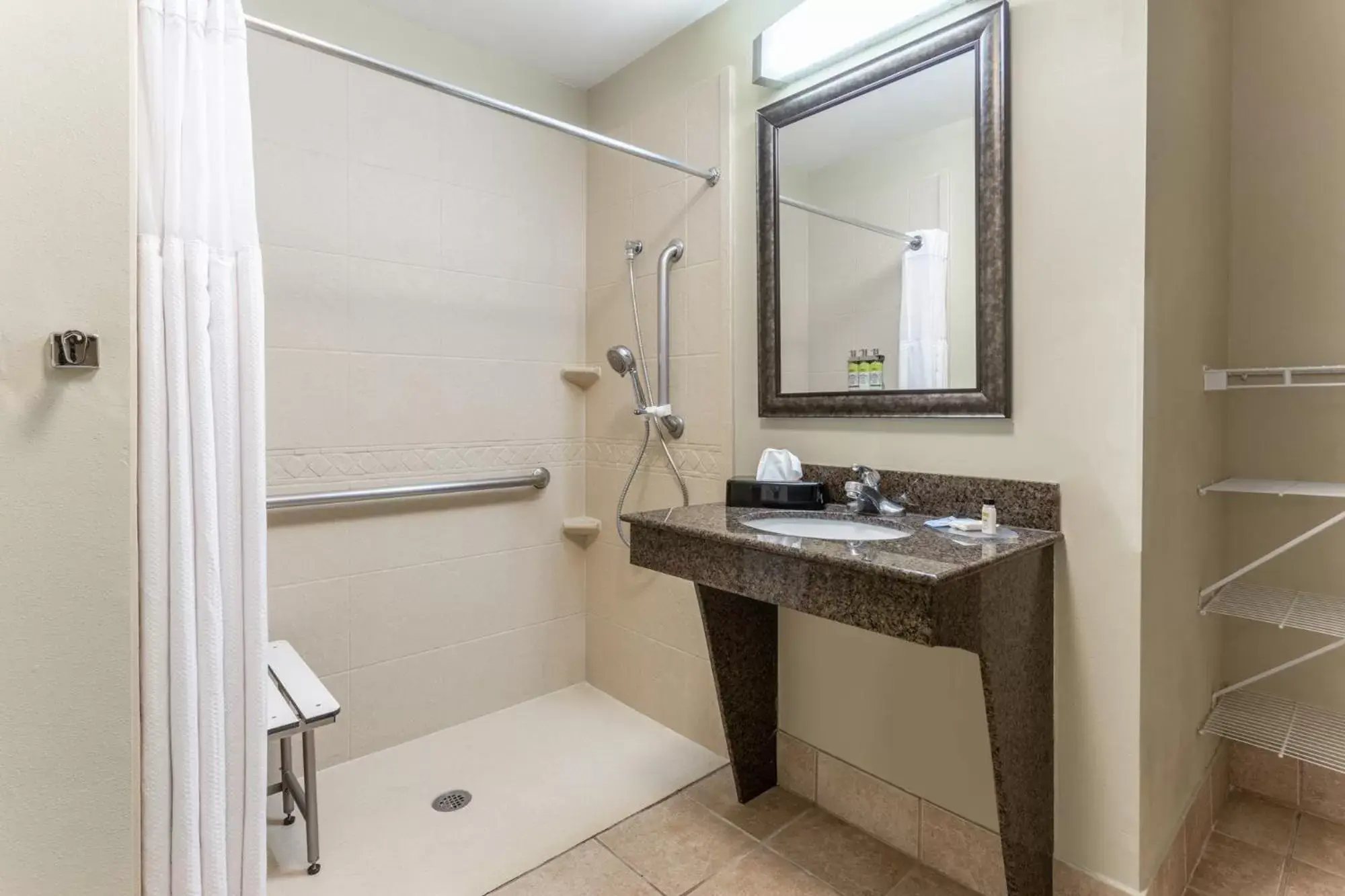 One-Bedroom Suite with Roll-In Shower - Mobility Accessible in Candlewood Suites Harrisburg I-81 Hershey Area by IHG One-Bedroom Suite with Roll-In Shower - Mobility Accessible in Candlewood Suites Harrisburg I-81 Hershey Area by IHG
