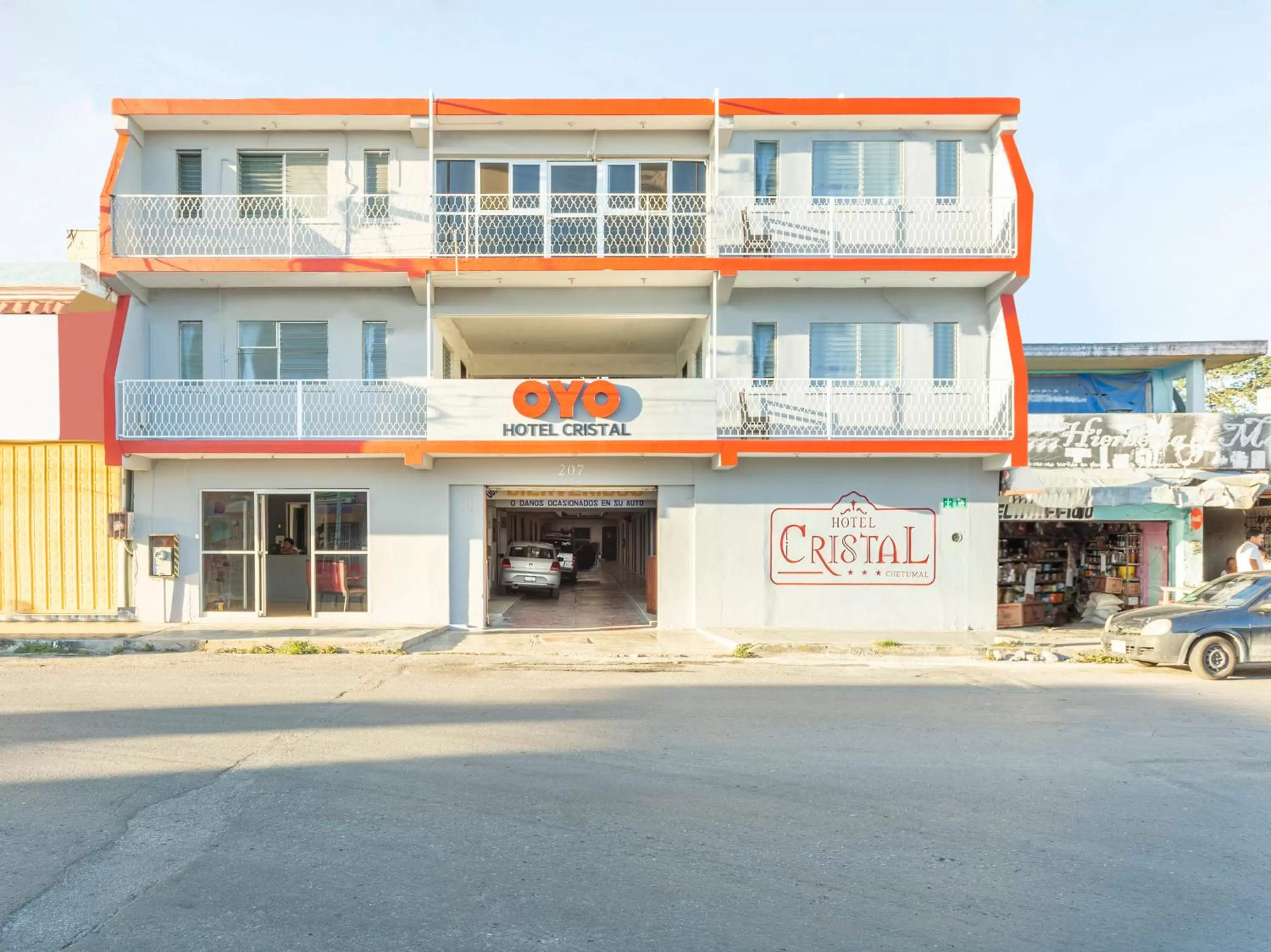 Facade/entrance, Property Building in OYO Hotel Cristal,Museum of Mayan culture,Chetumal