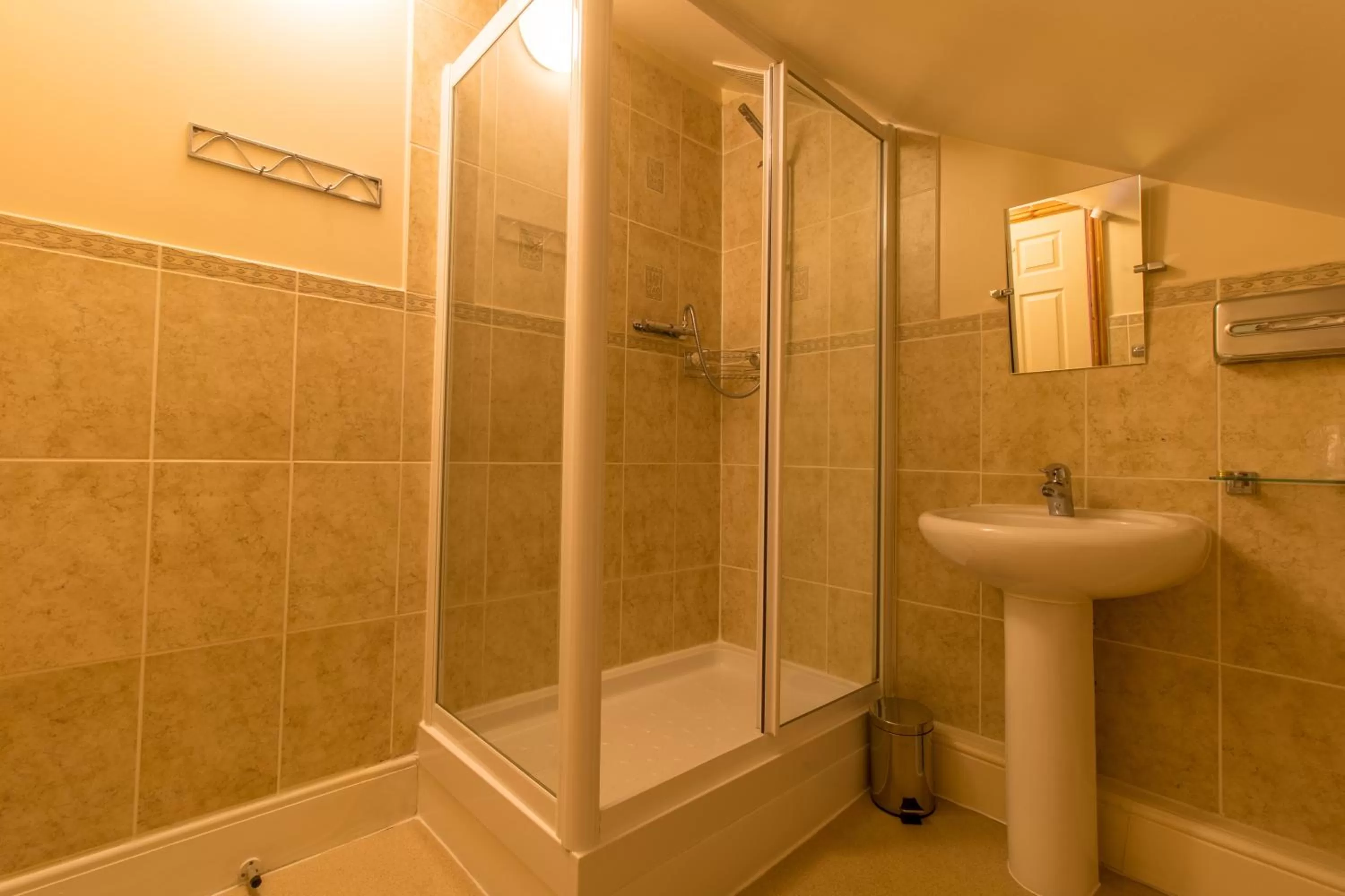 Shower in A Park View Hotel