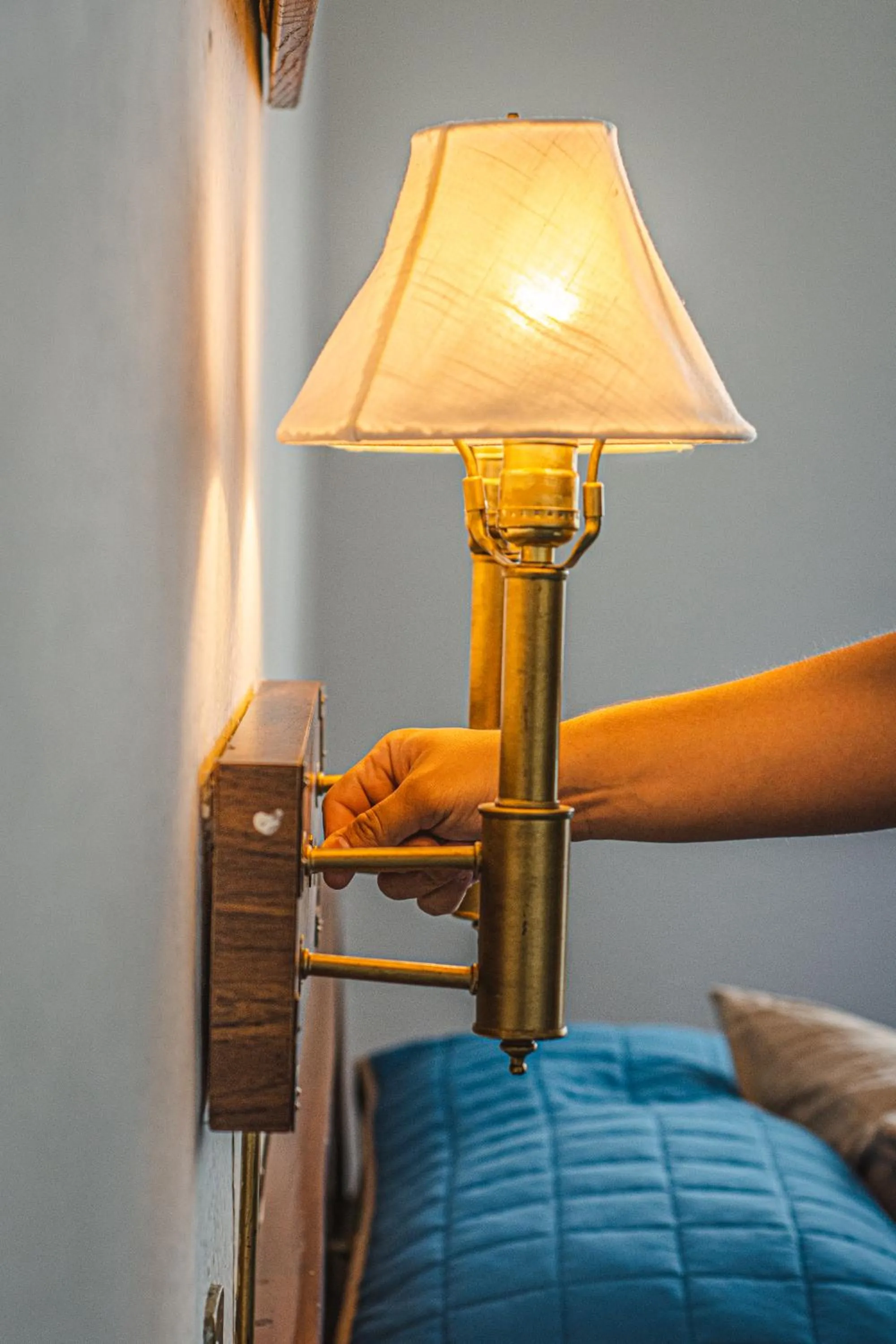 Decorative detail, Bed in Hotel Palacio