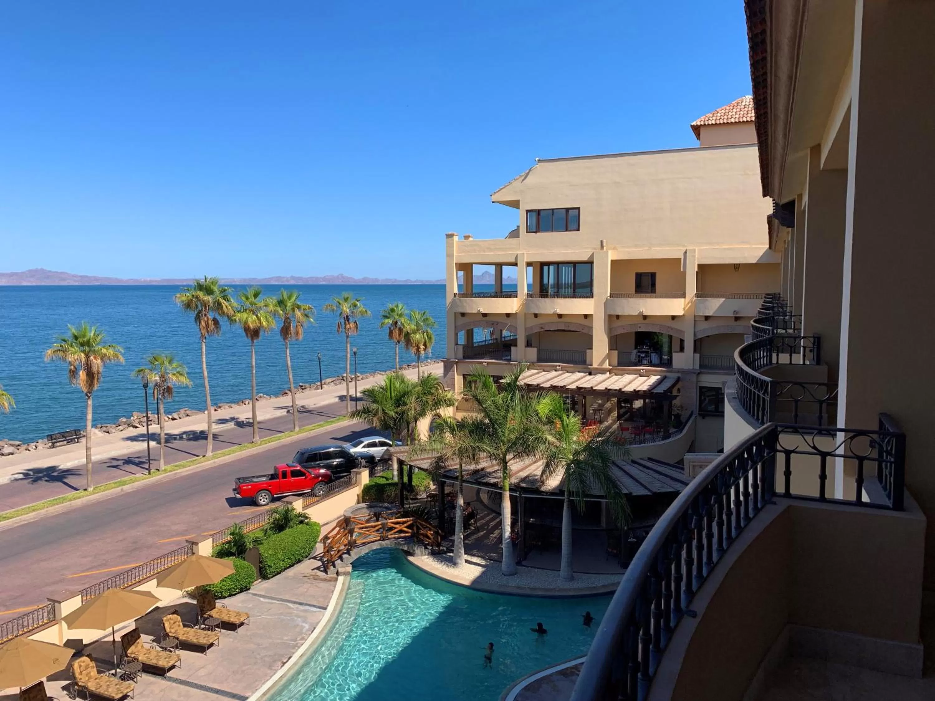 Pool view in La Mision Loreto