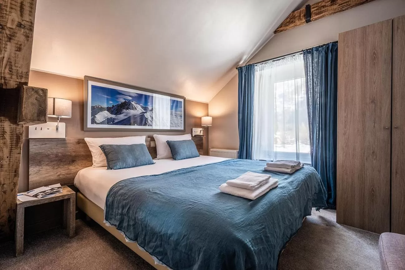 Bed in Eden Hotel, Apartments and Chalet Chamonix Les Praz