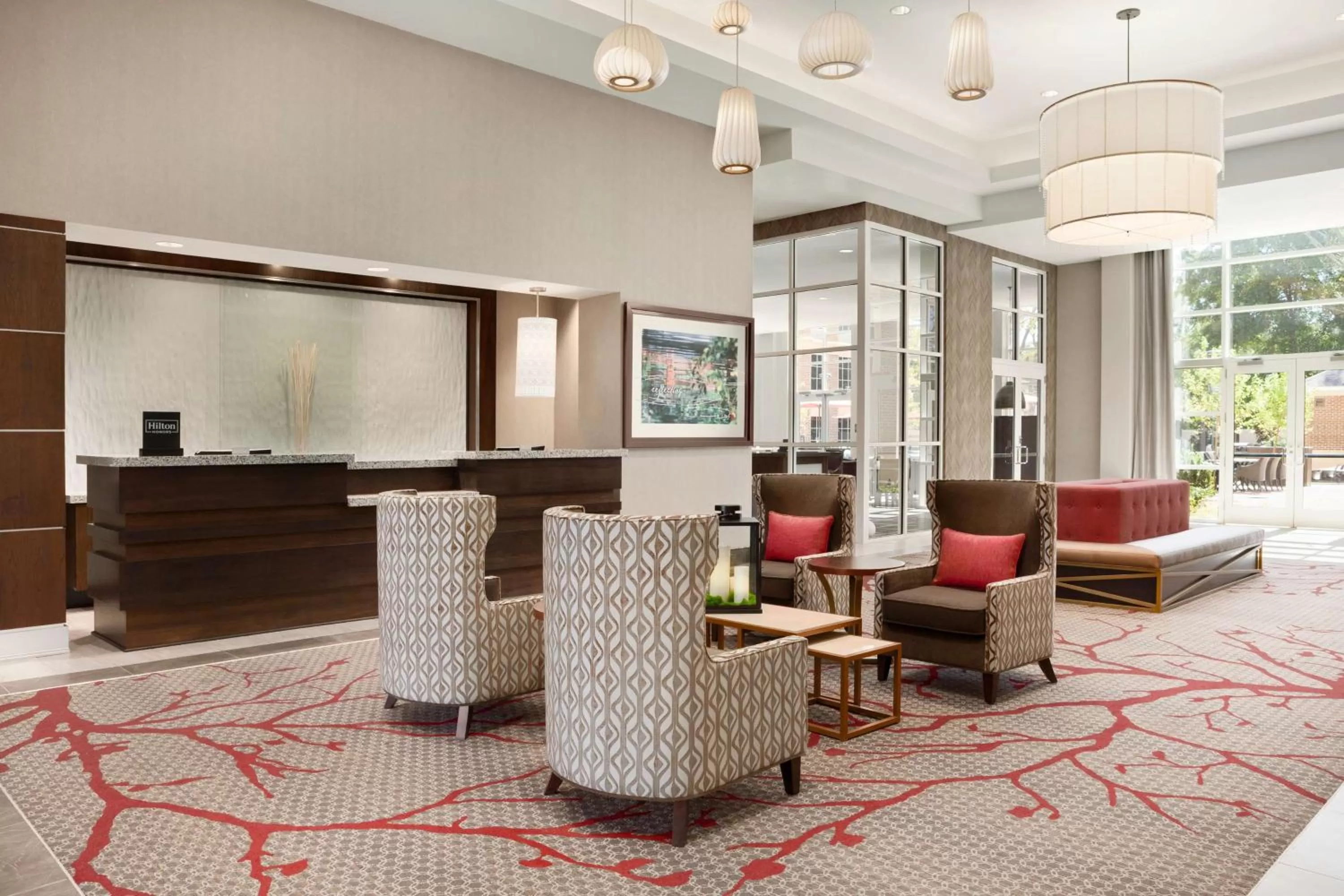 Lobby or reception in Hilton Garden Inn Charlotte Southpark