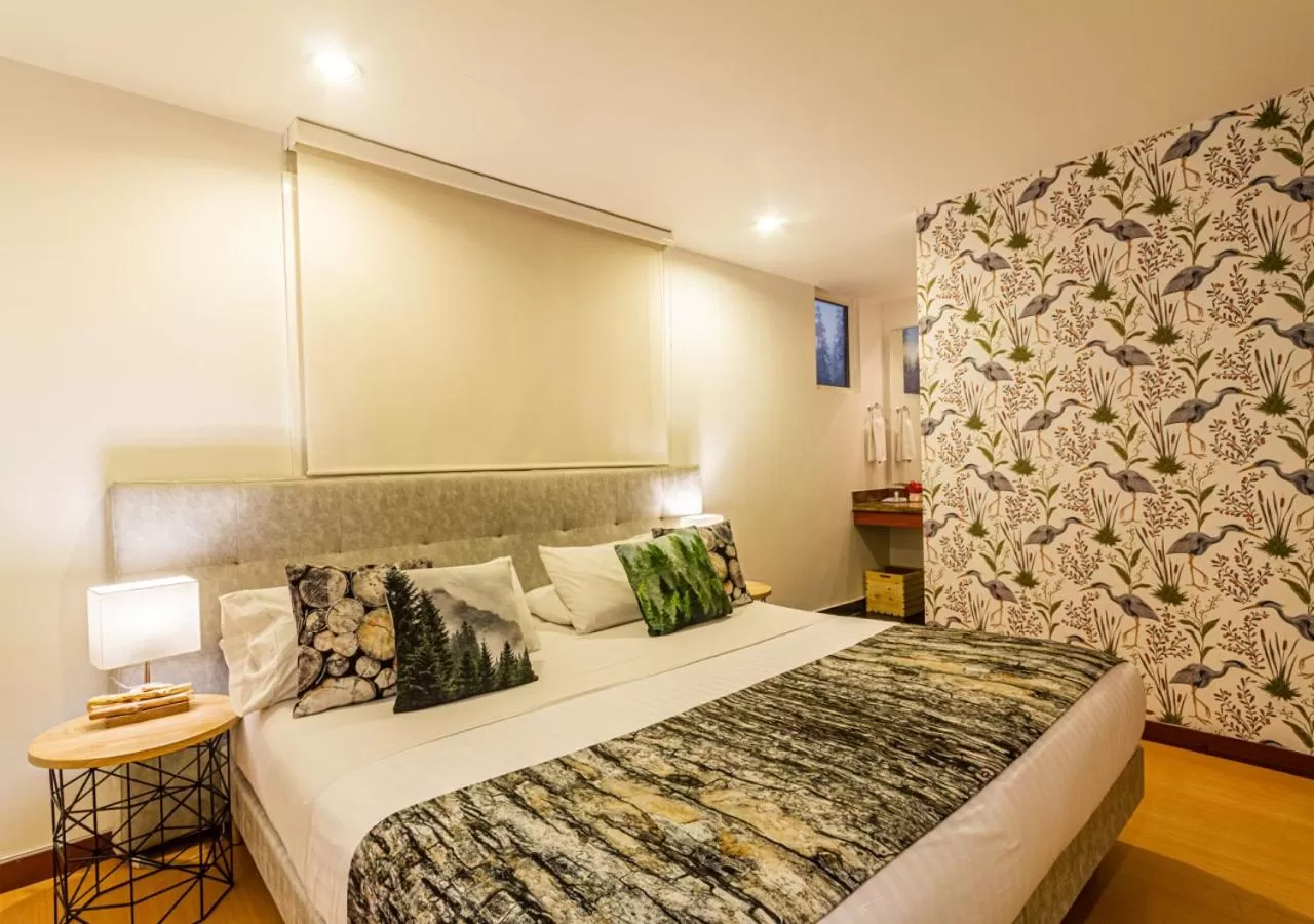 Bed in Hotel Factory Green Bogotá Occidente Calle 80