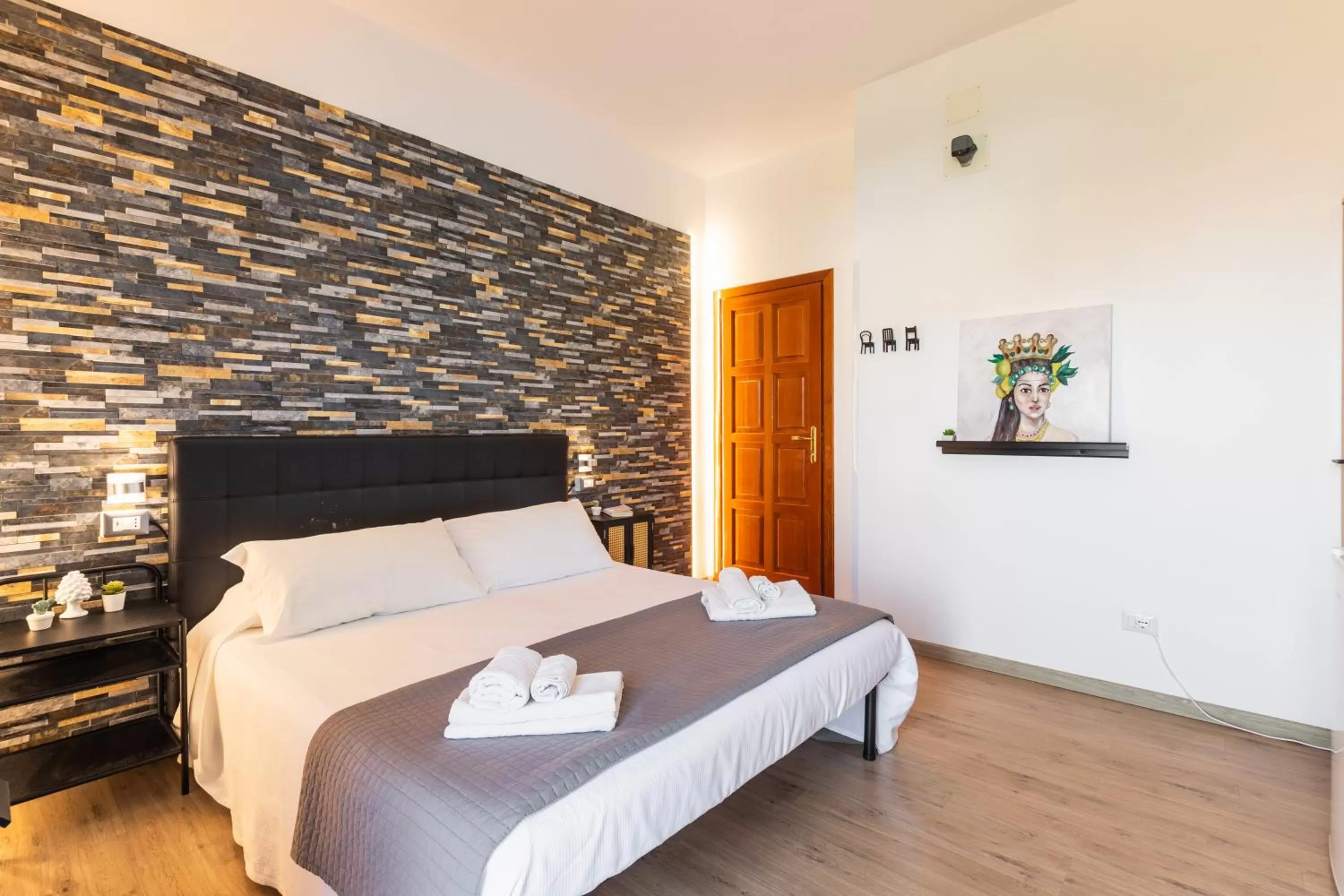 Bed in Pantanello Rooms Avola