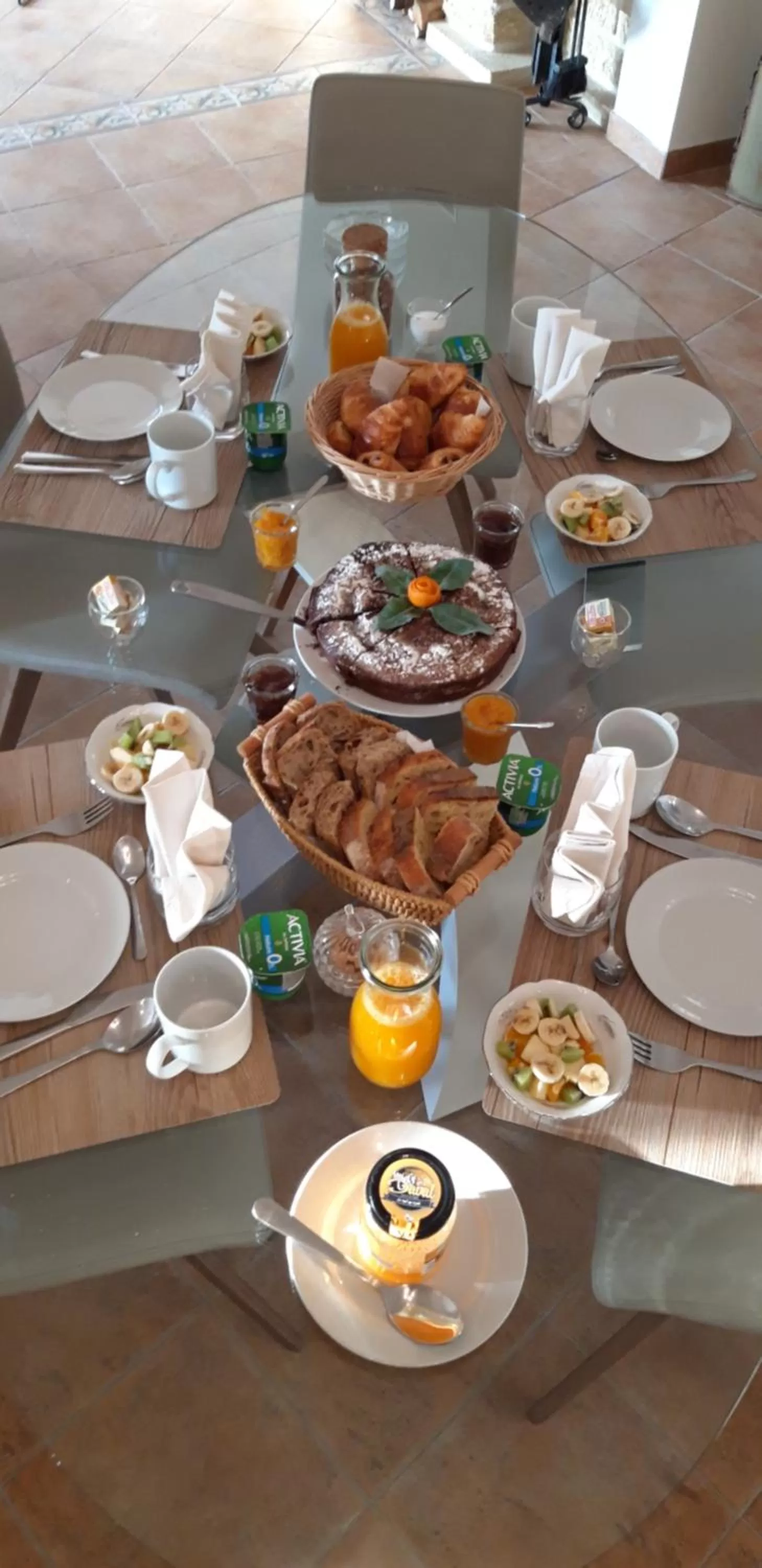 Continental breakfast in La Dolce Vita Opio