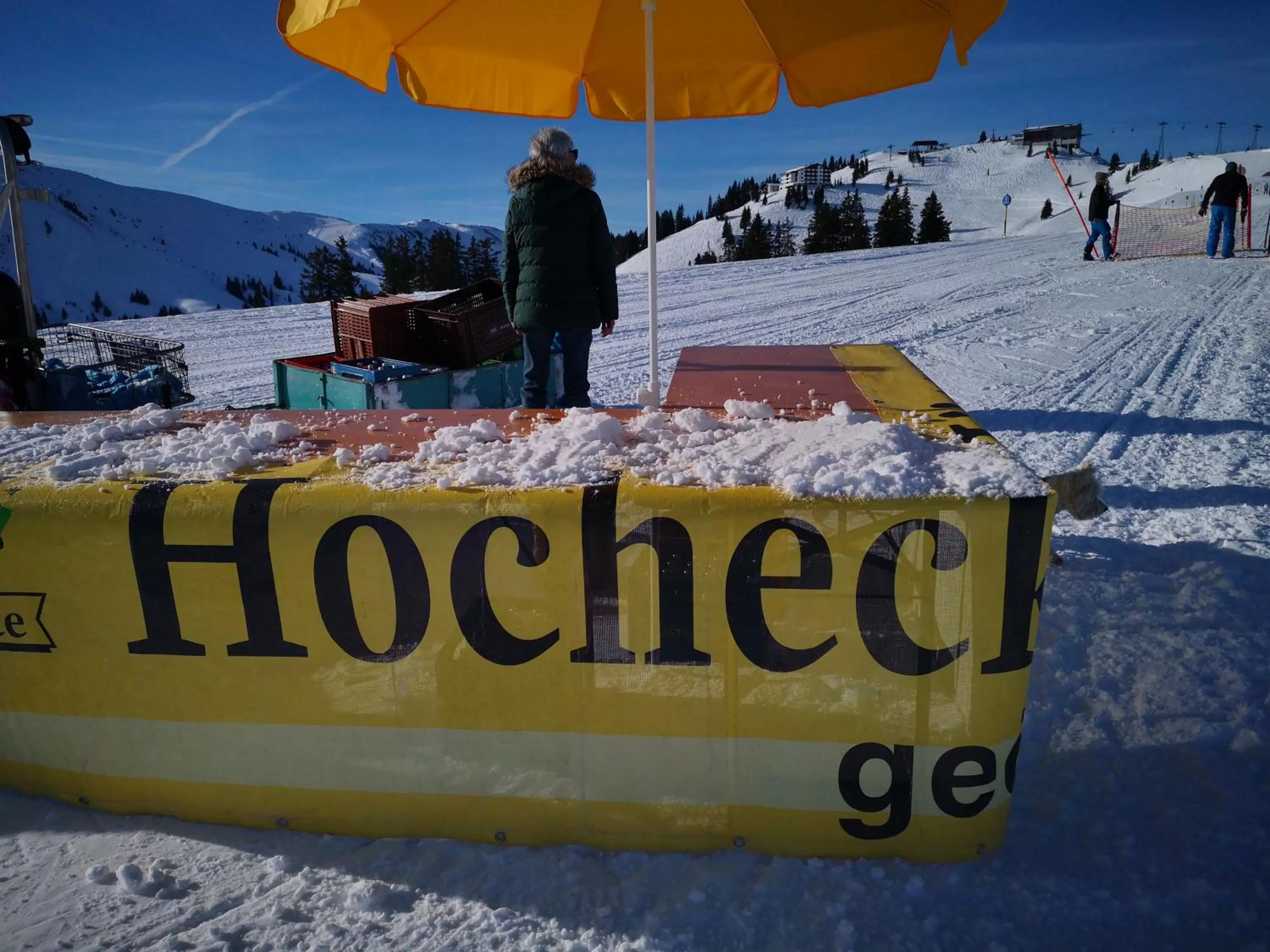 Hocheckhuette On Top of the Kitzbuehel Hahnenkamm Mountain
