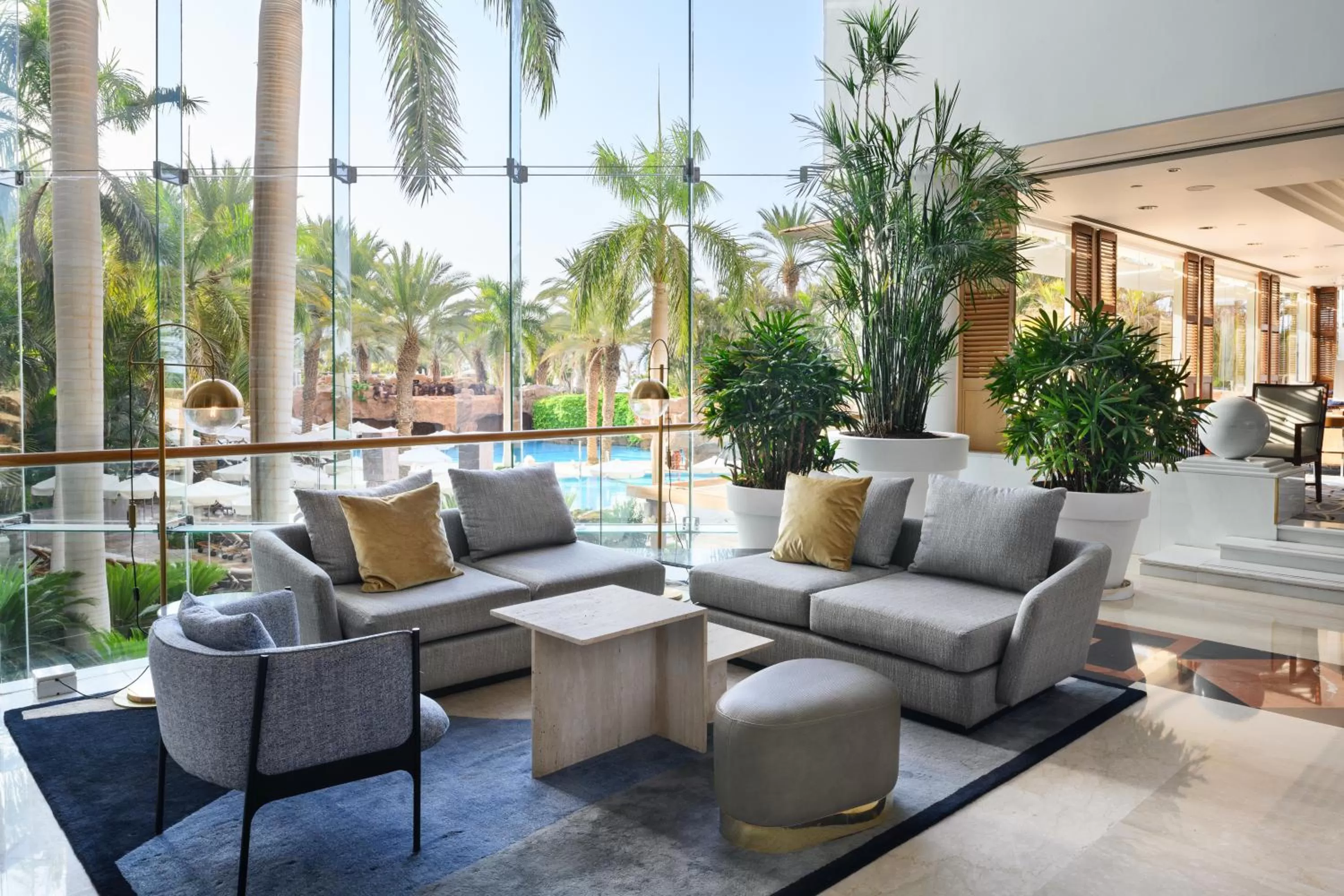 Seating area in Royal Beach Eilat by Isrotel Exclusive