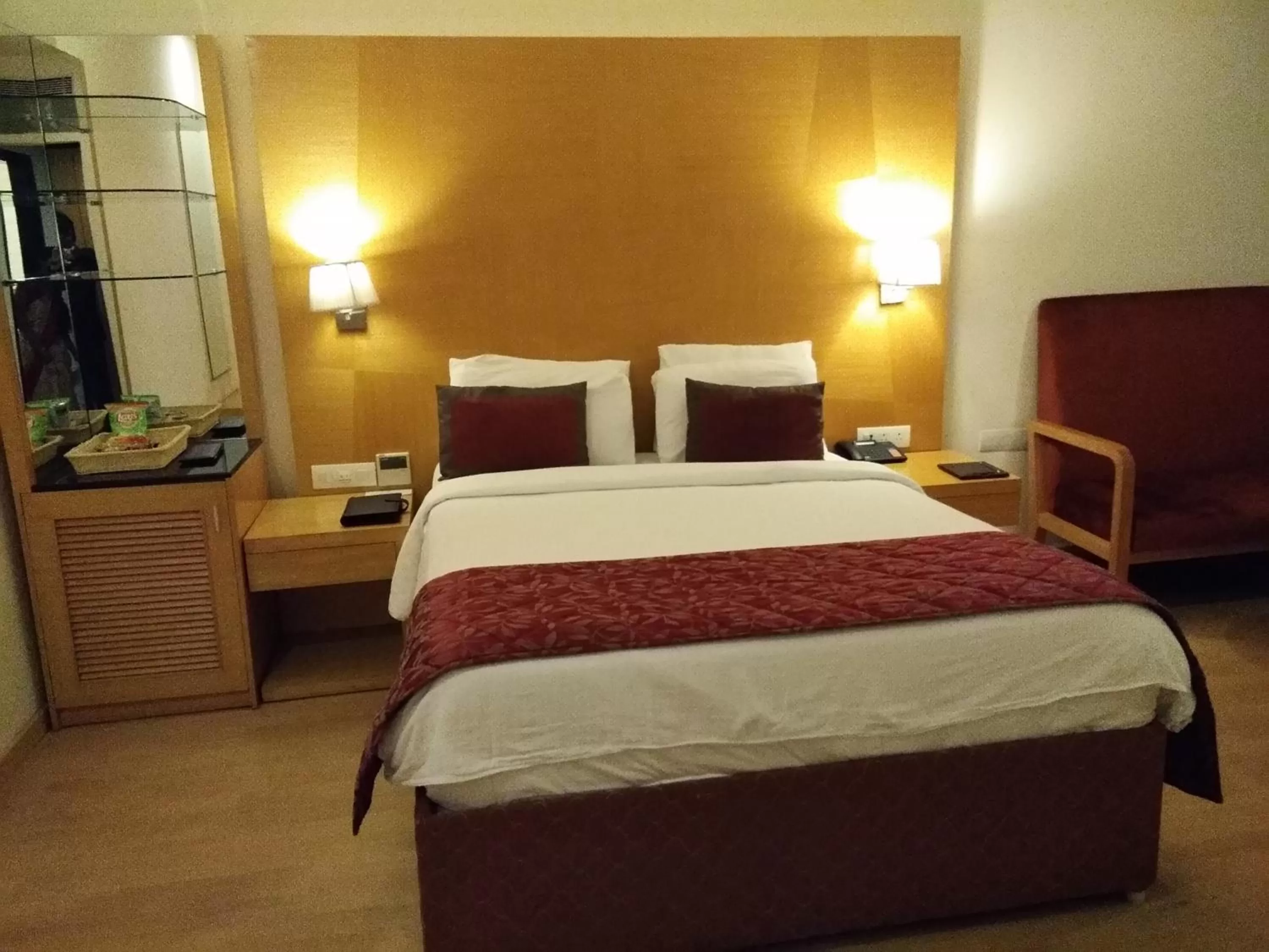 Bed in Hotel Claresta