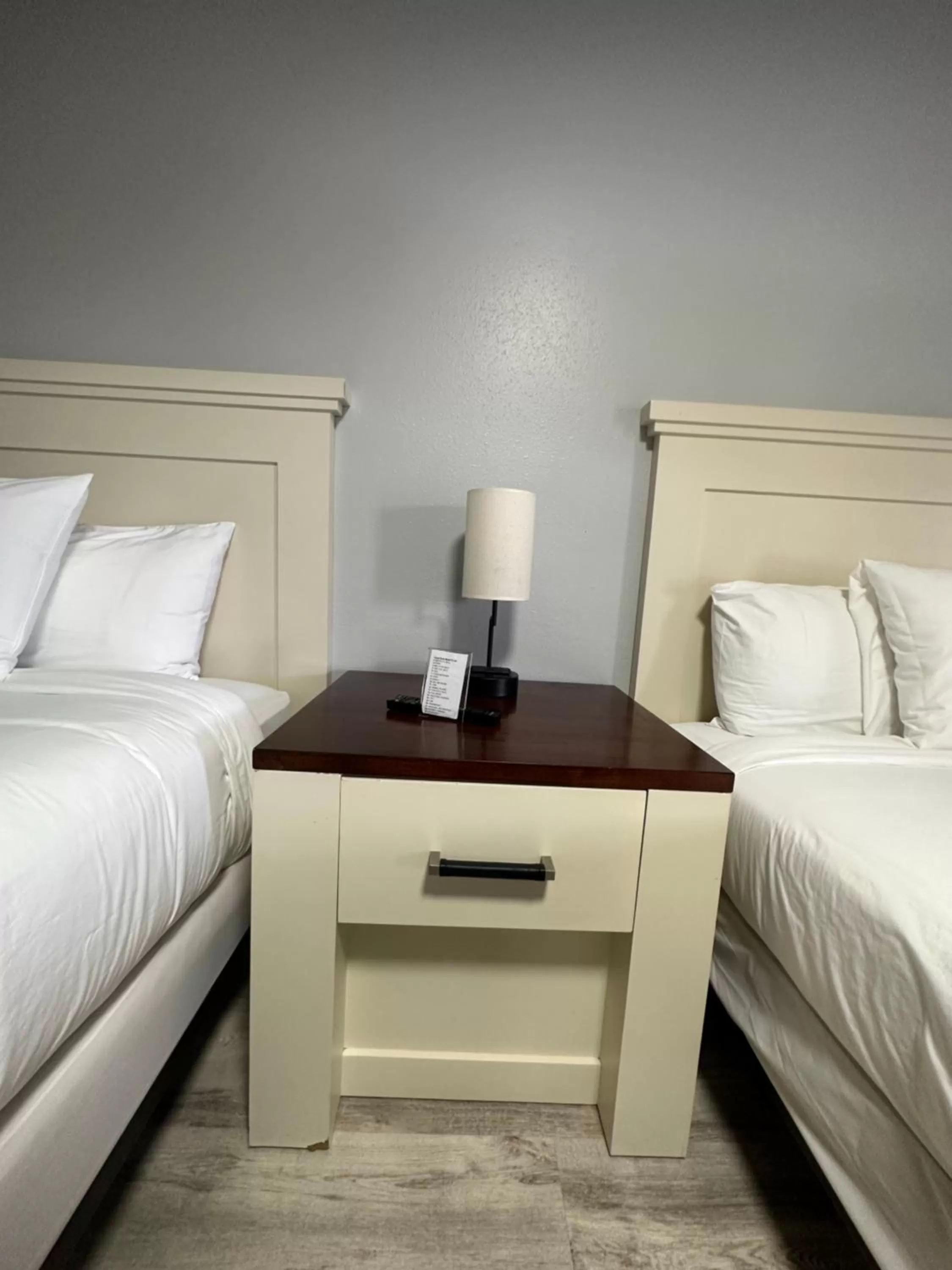 Bed in Fossil Butte Motel