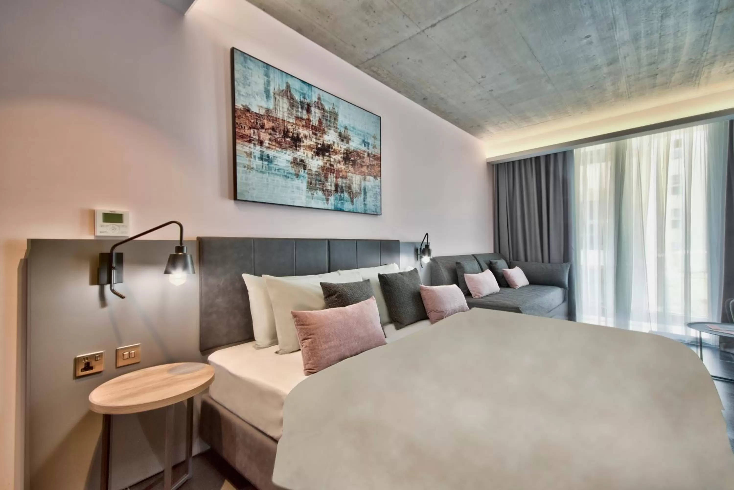 Bedroom, Bed in Number 11 St Julian's Malta - Handwritten Collection