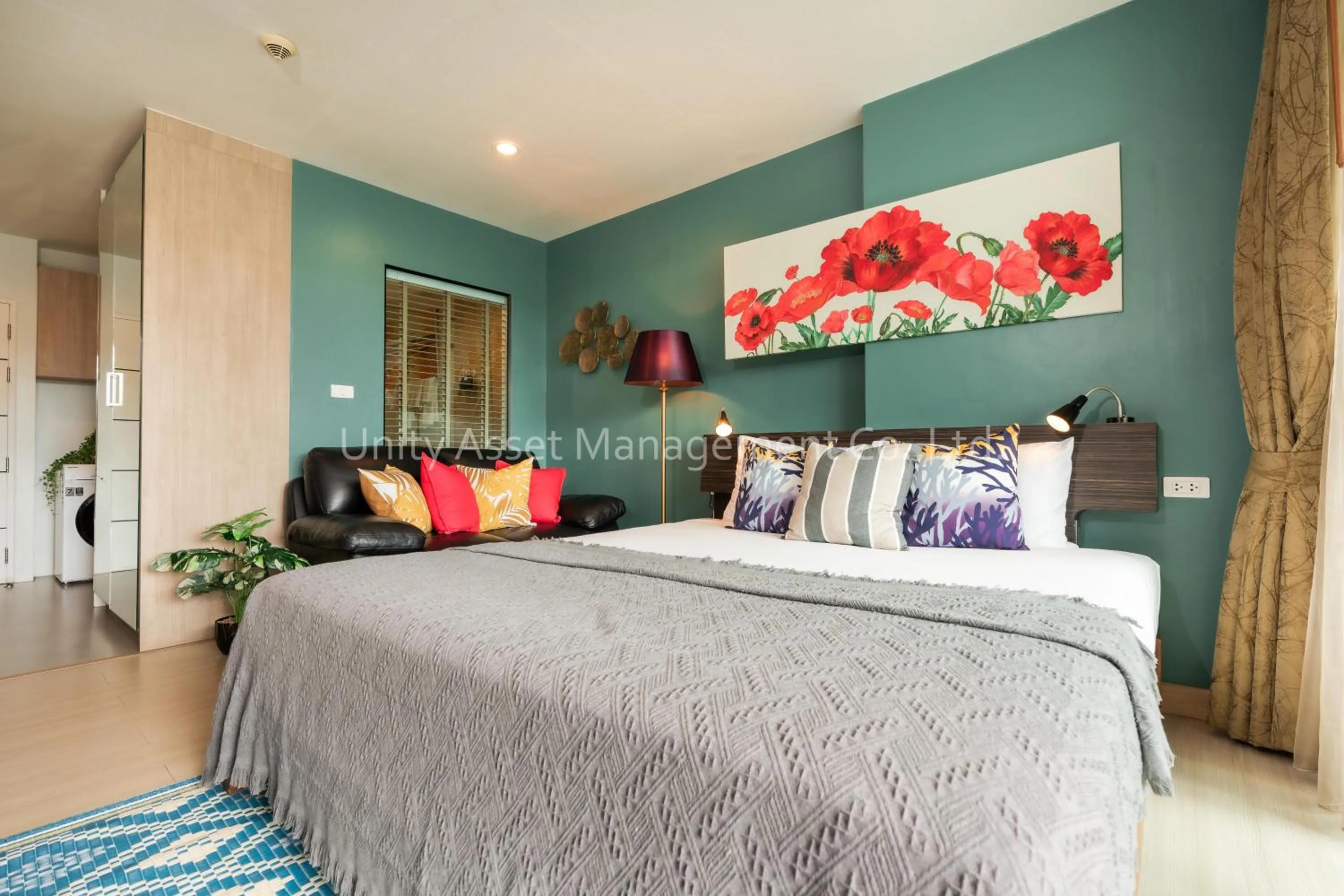 Bedroom, Bed in The Unity and The Bliss Patong Residence