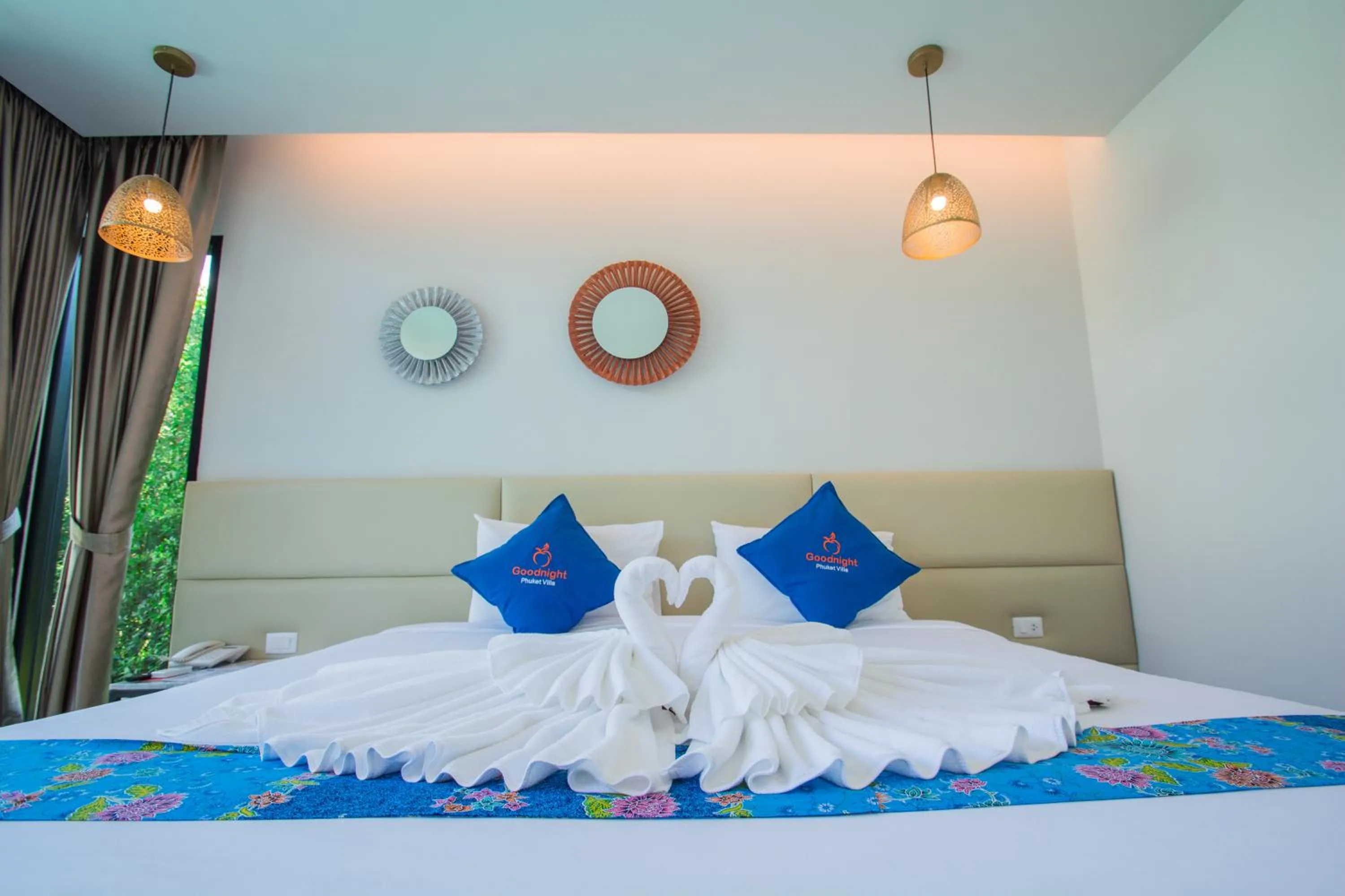 Bedroom, Bed in Good Night Pool Villa Phuket - SHA Plus