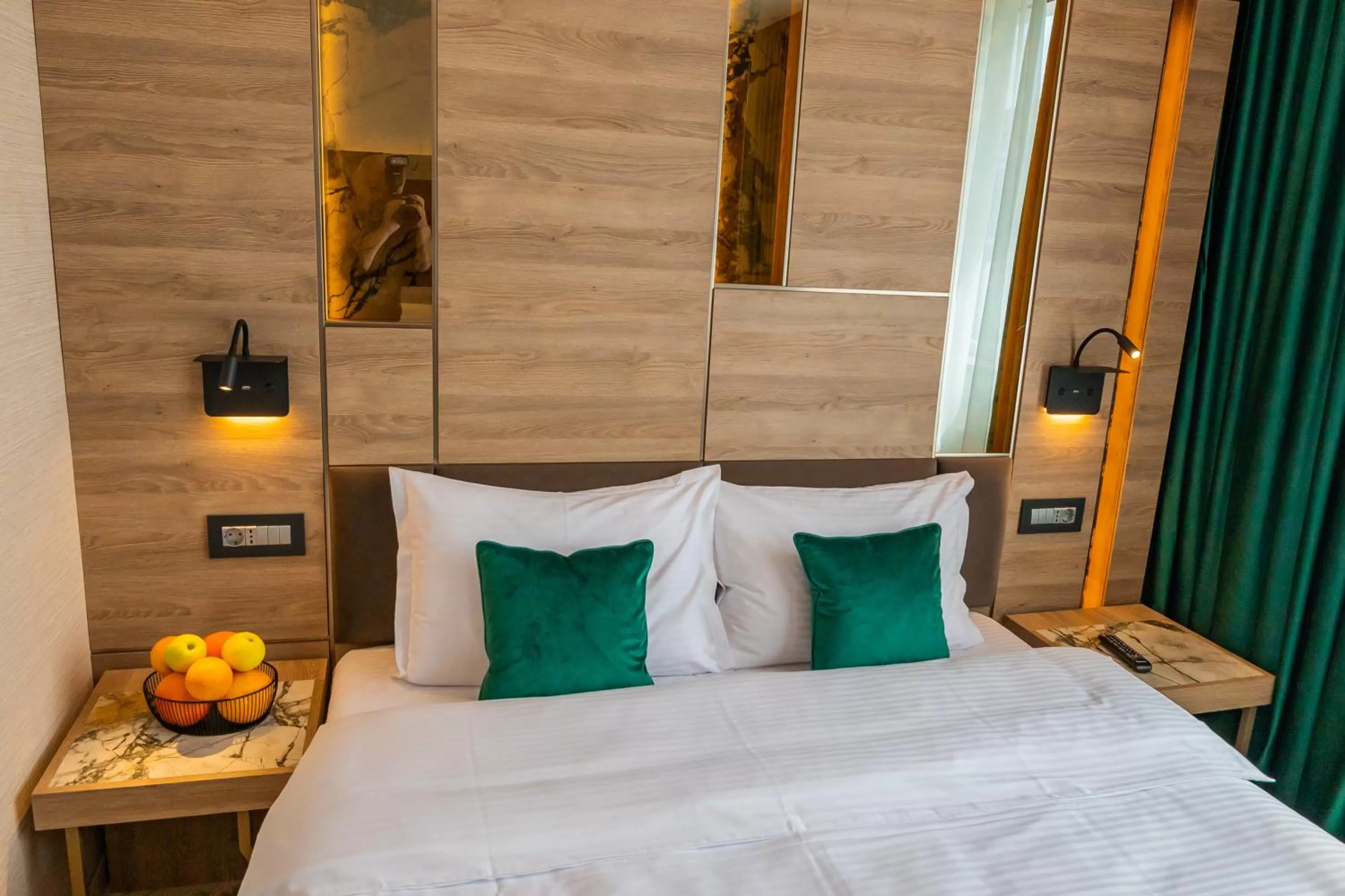 Bed in Hotel Codrişor