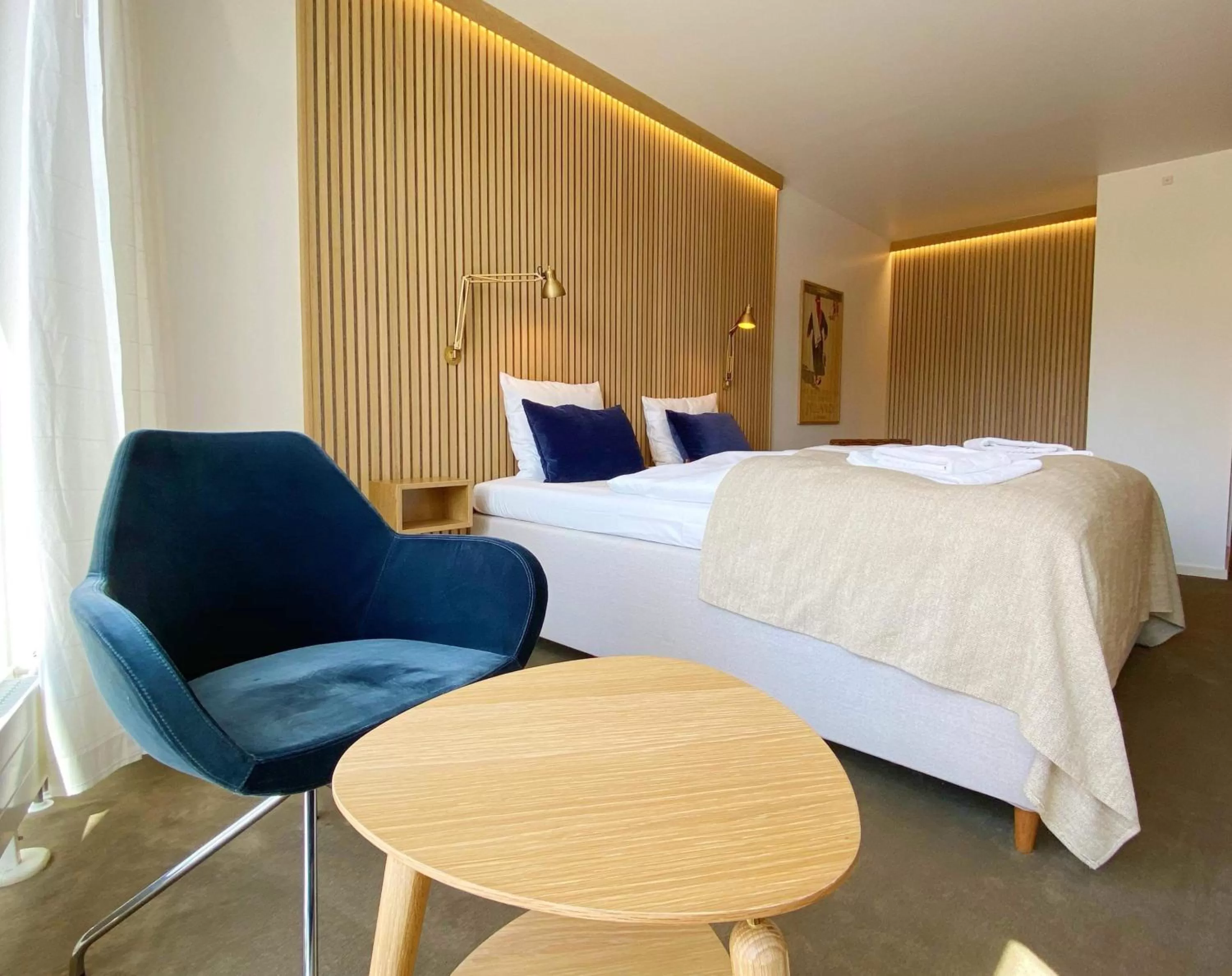 Bed in Skagen Harbour Hotel