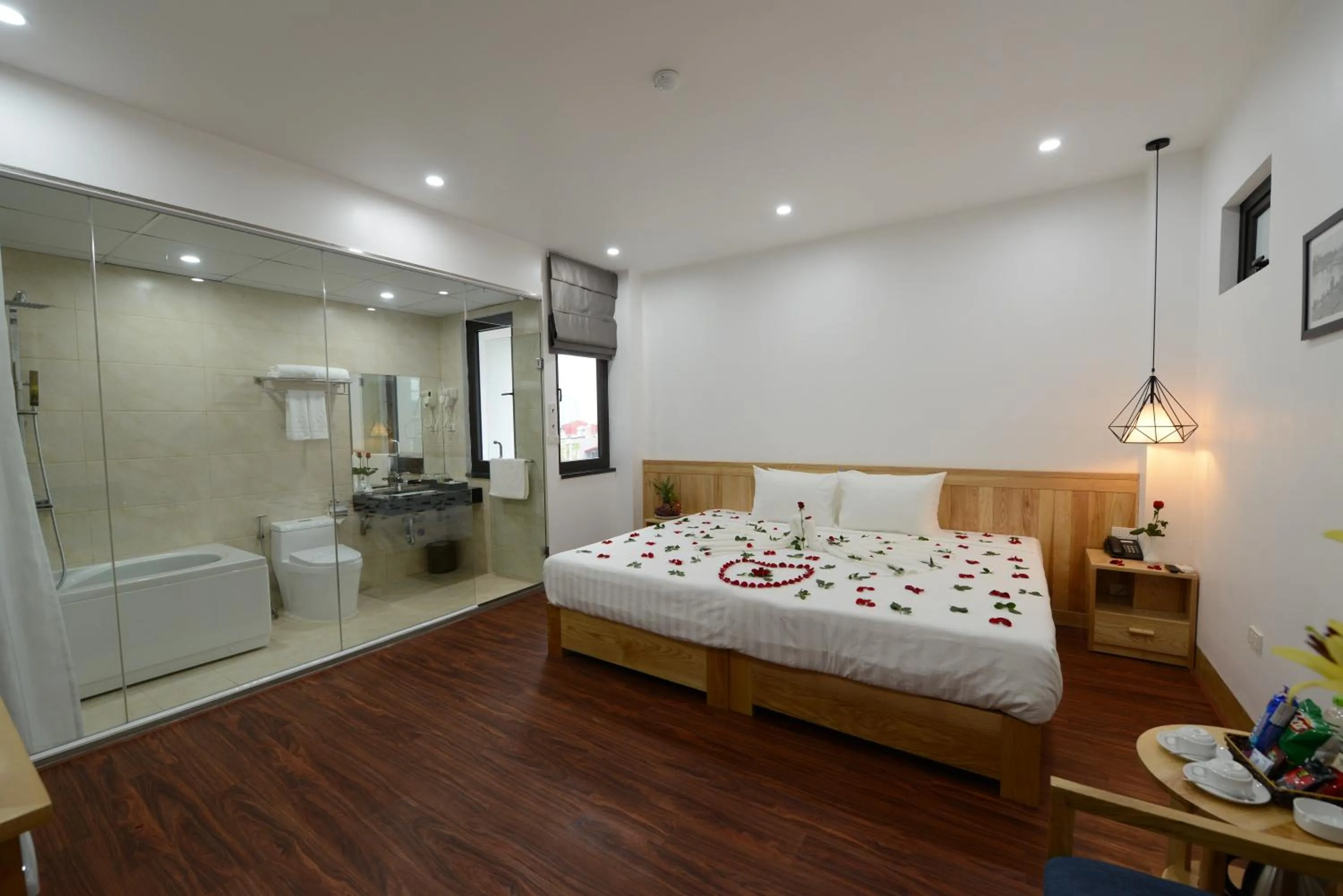 Bed in Blue Hanoi Inn City Hotel