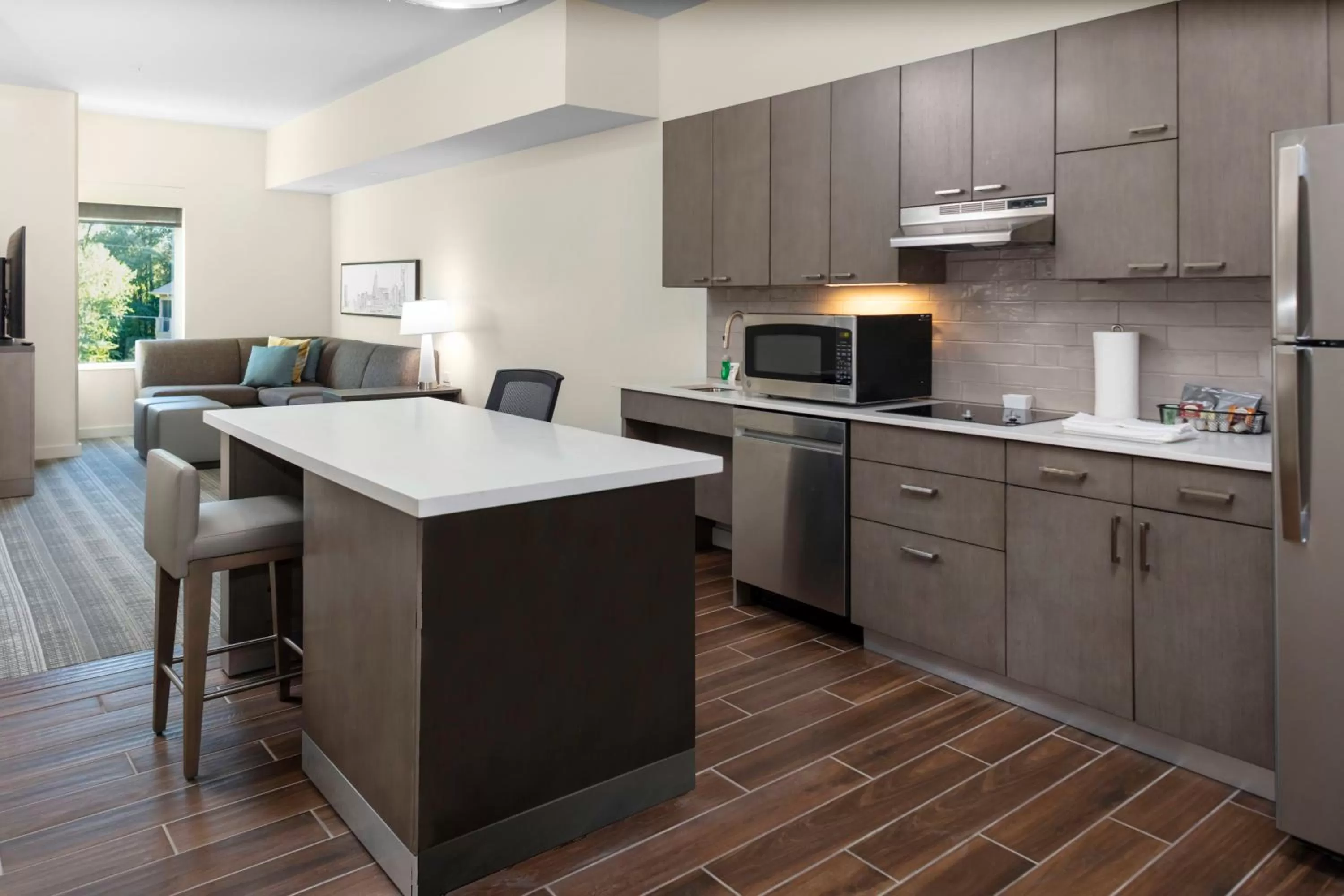 Kitchen or kitchenette in Hyatt House Charlotte Rea Farms