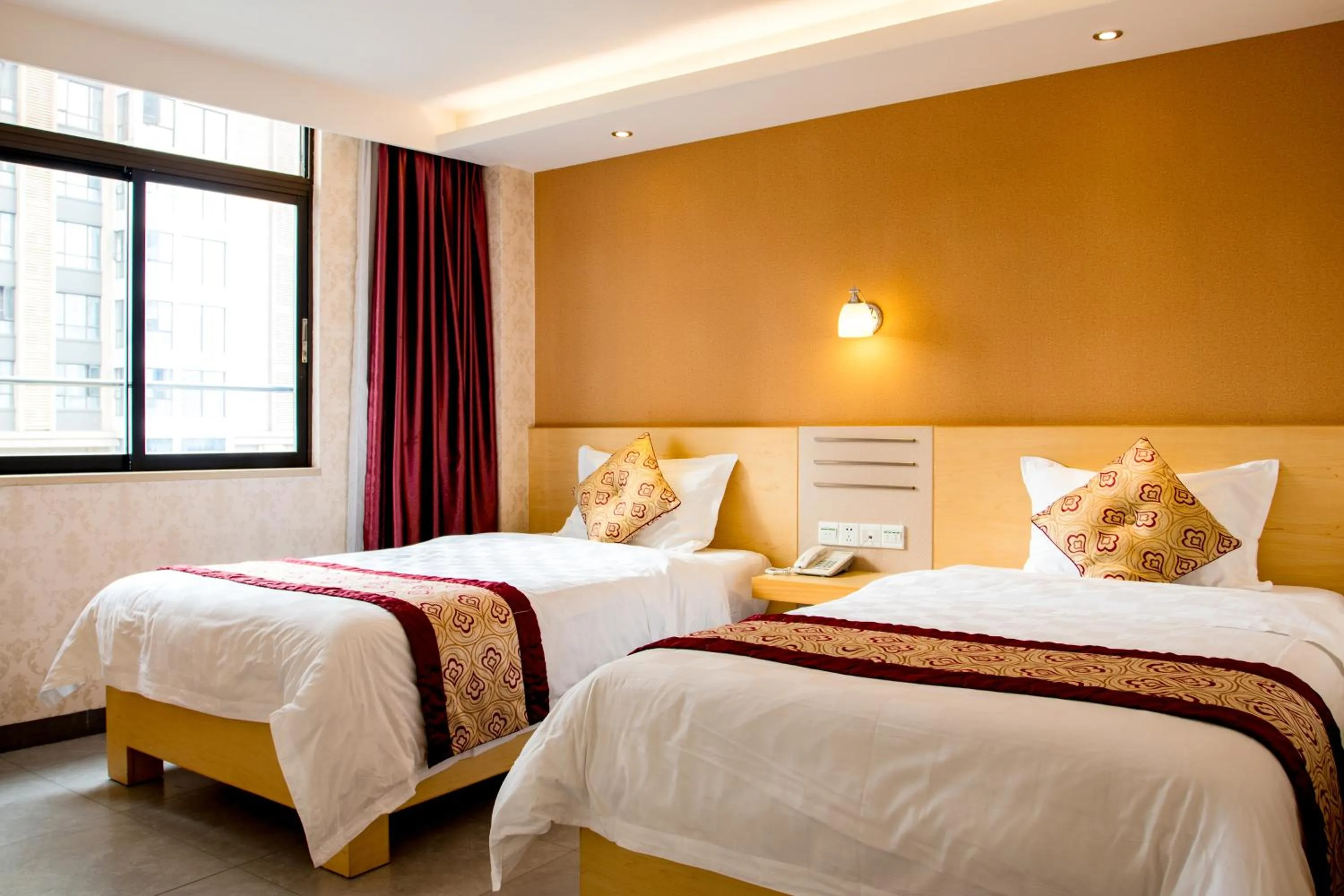 Bed in Guang Dong Hotel