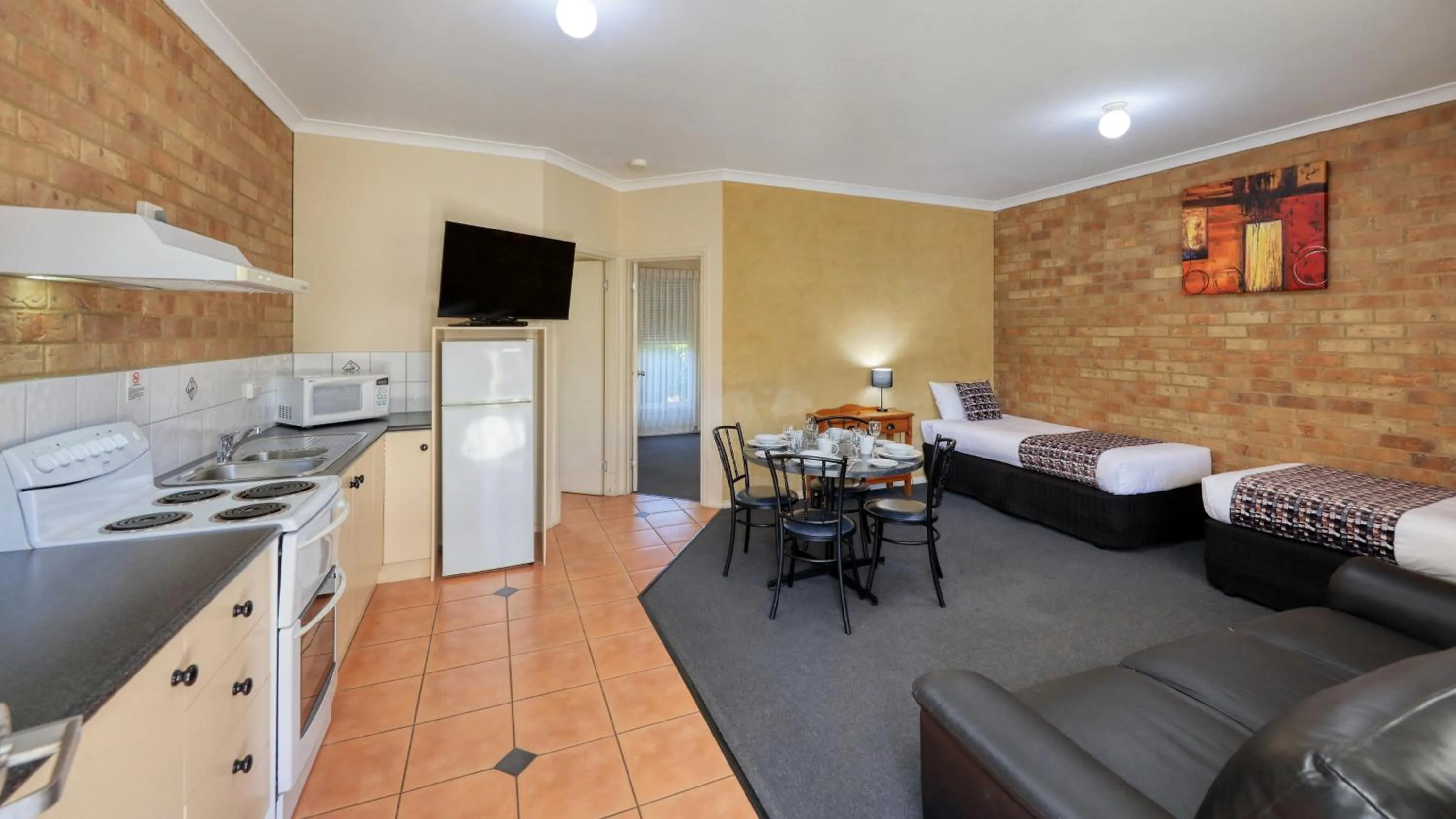 Living room in Bridges on Meninya Motel & Apartments