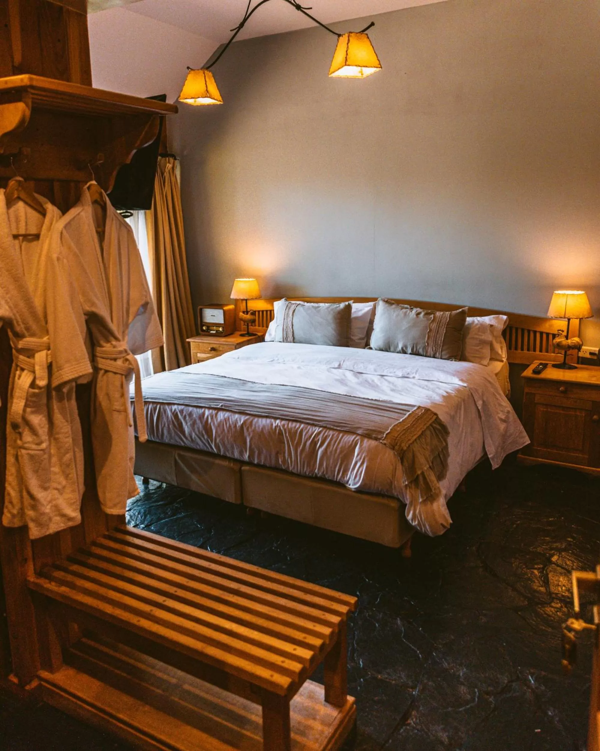 Bed in Arrayan Lake View Mountain Lodge & Casa De Te Arrayan