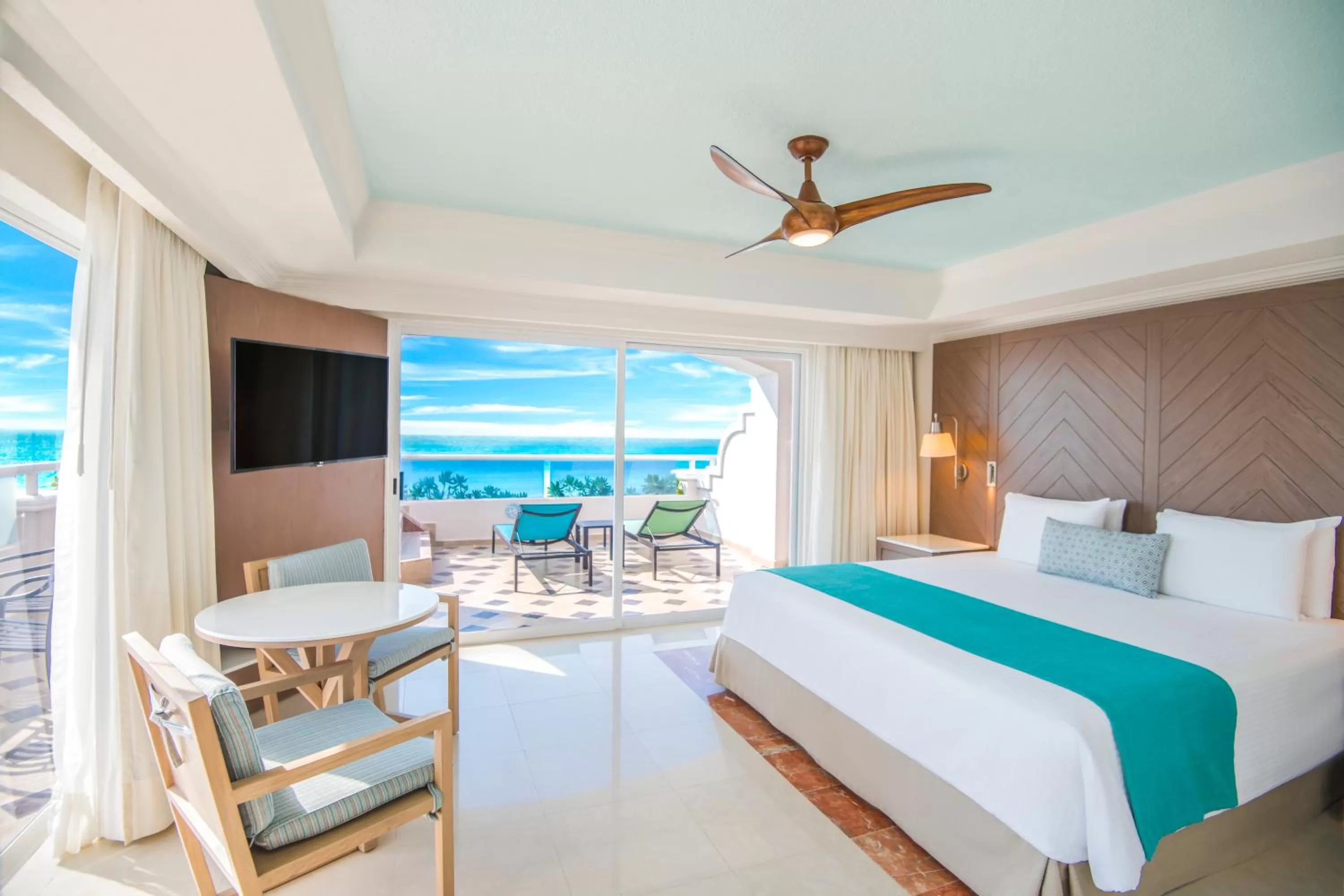 Bed in Sunscape Cancun All-Inclusive Resort & Spa by Hyatt