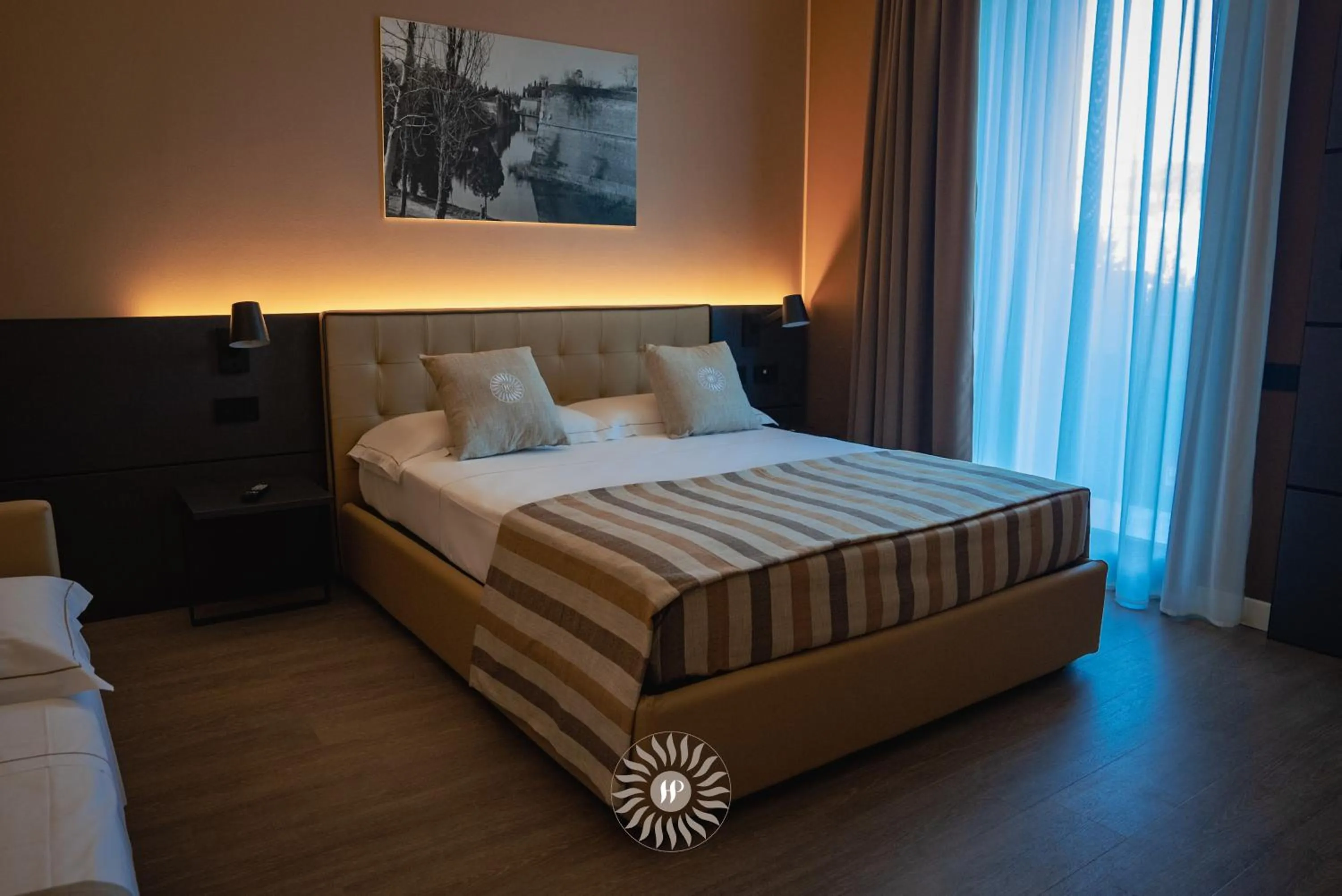 Bed in Hotel Puccini