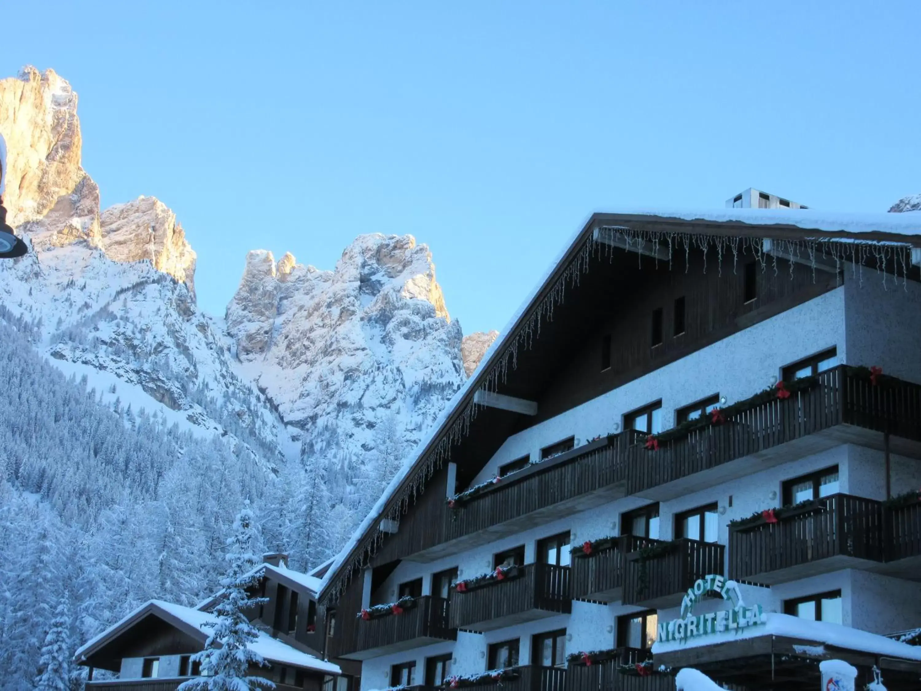 Property building, Winter in Hotel Nigritella Property building, Winter in Hotel Nigritella