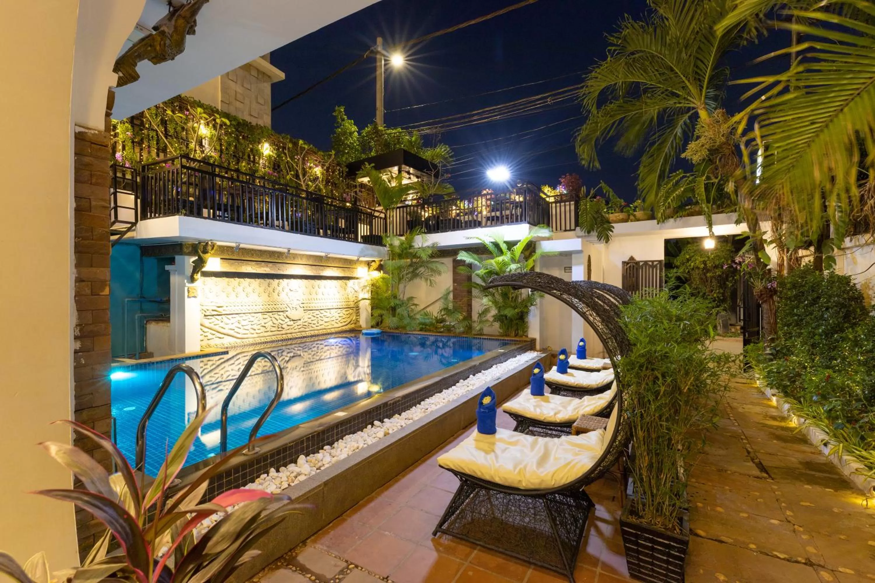 Swimming pool in The Five Senses Boutique Hotel