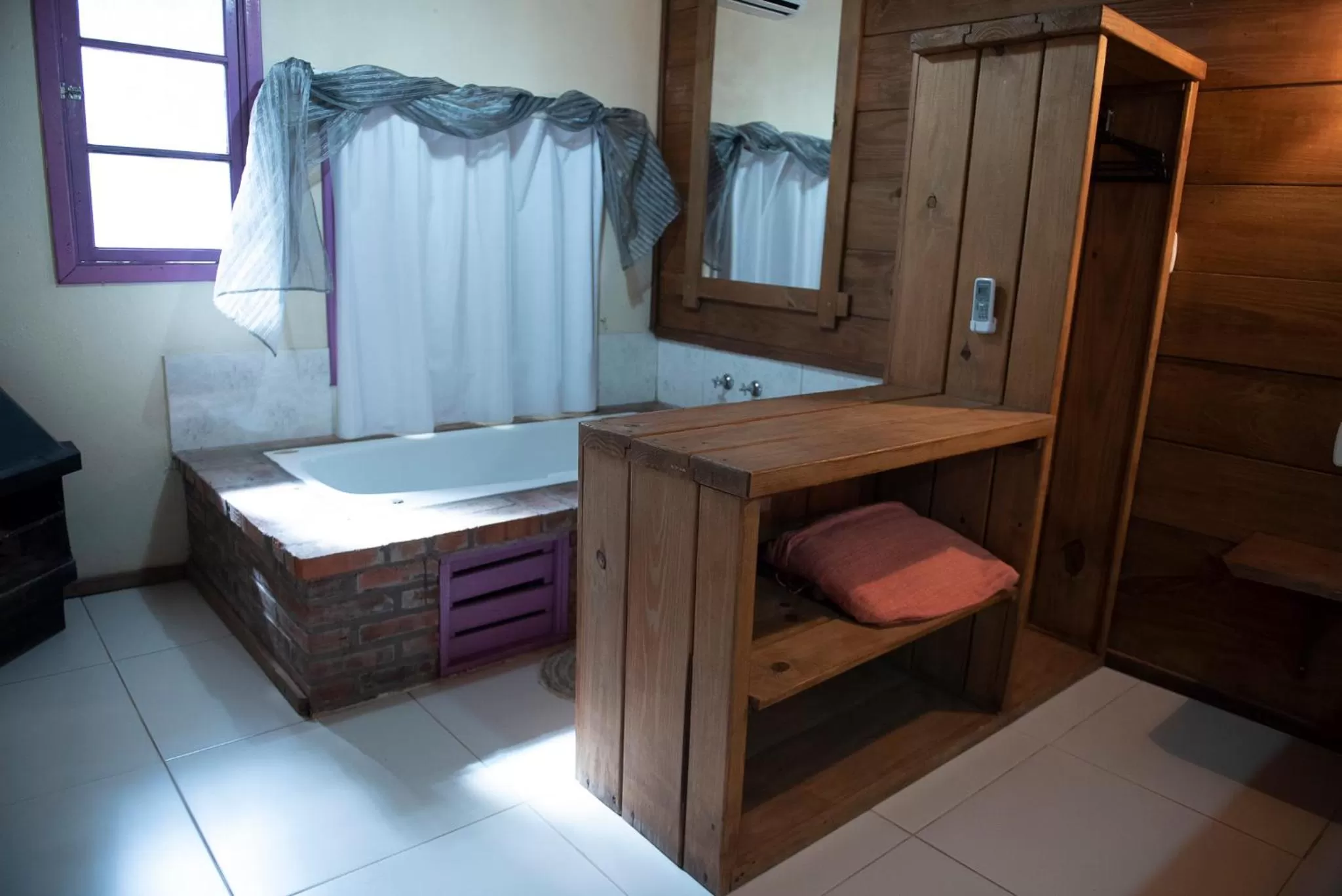 Bed in Pousada da Chacara